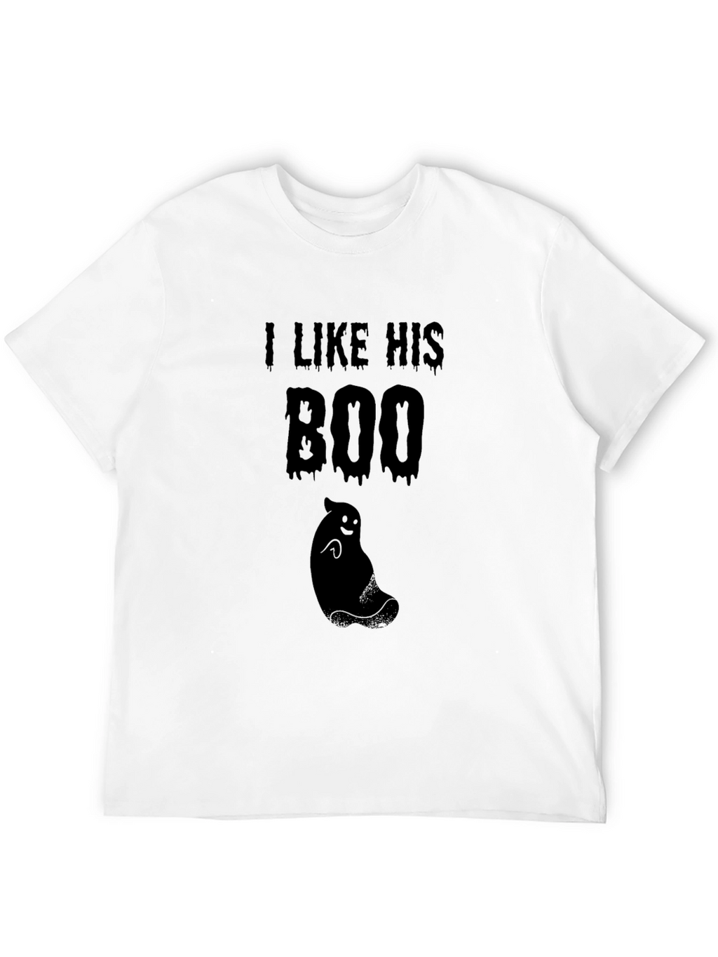 I Like His Boo Black Graphic Tee