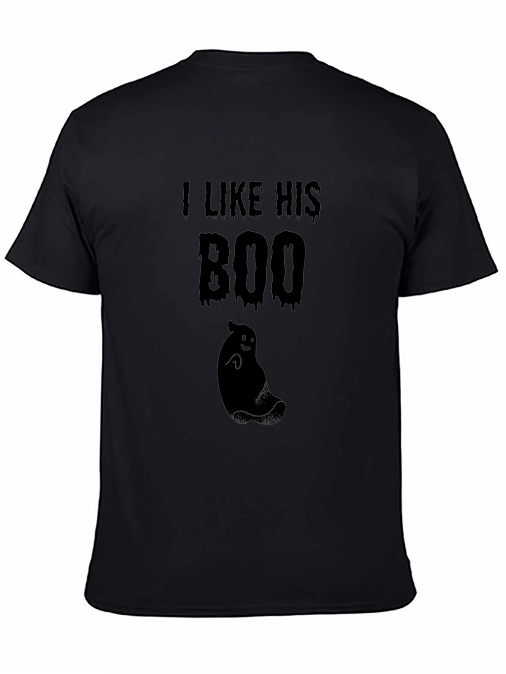 I Like His Boo Black Graphic Tee