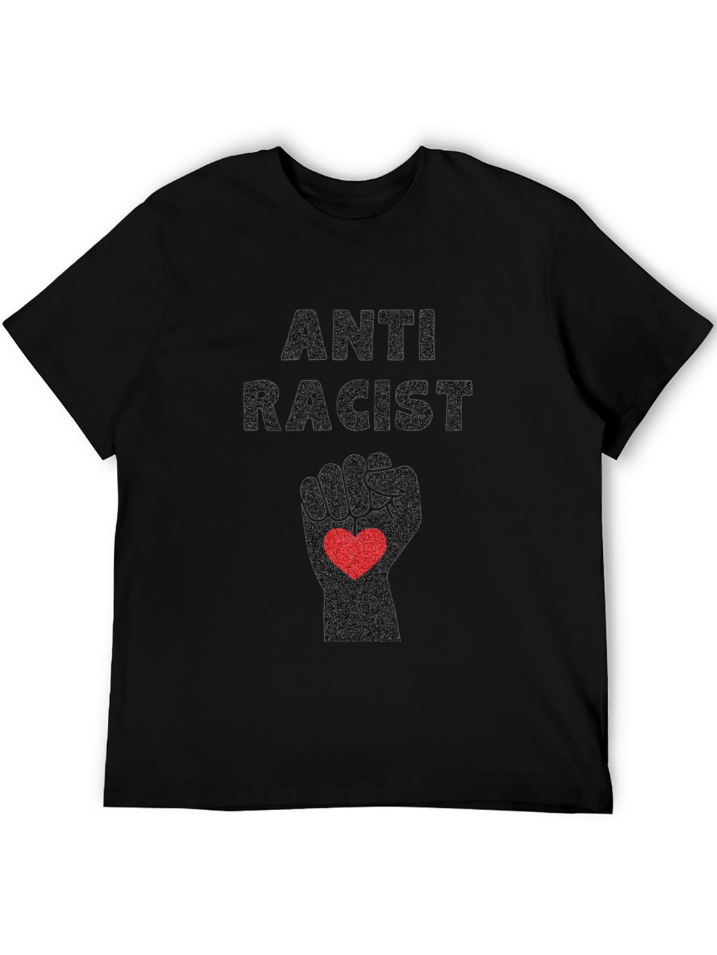 Anti-Racist Fist Heart Graphic Tee