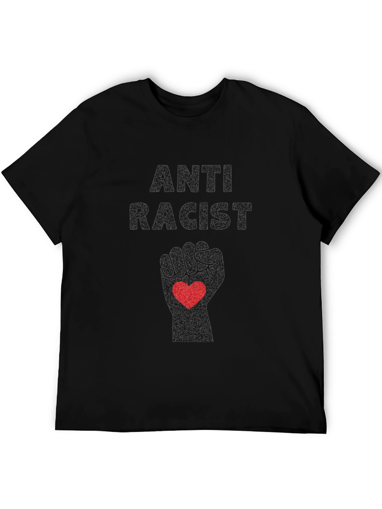 Anti-Racist Fist Heart Graphic Tee