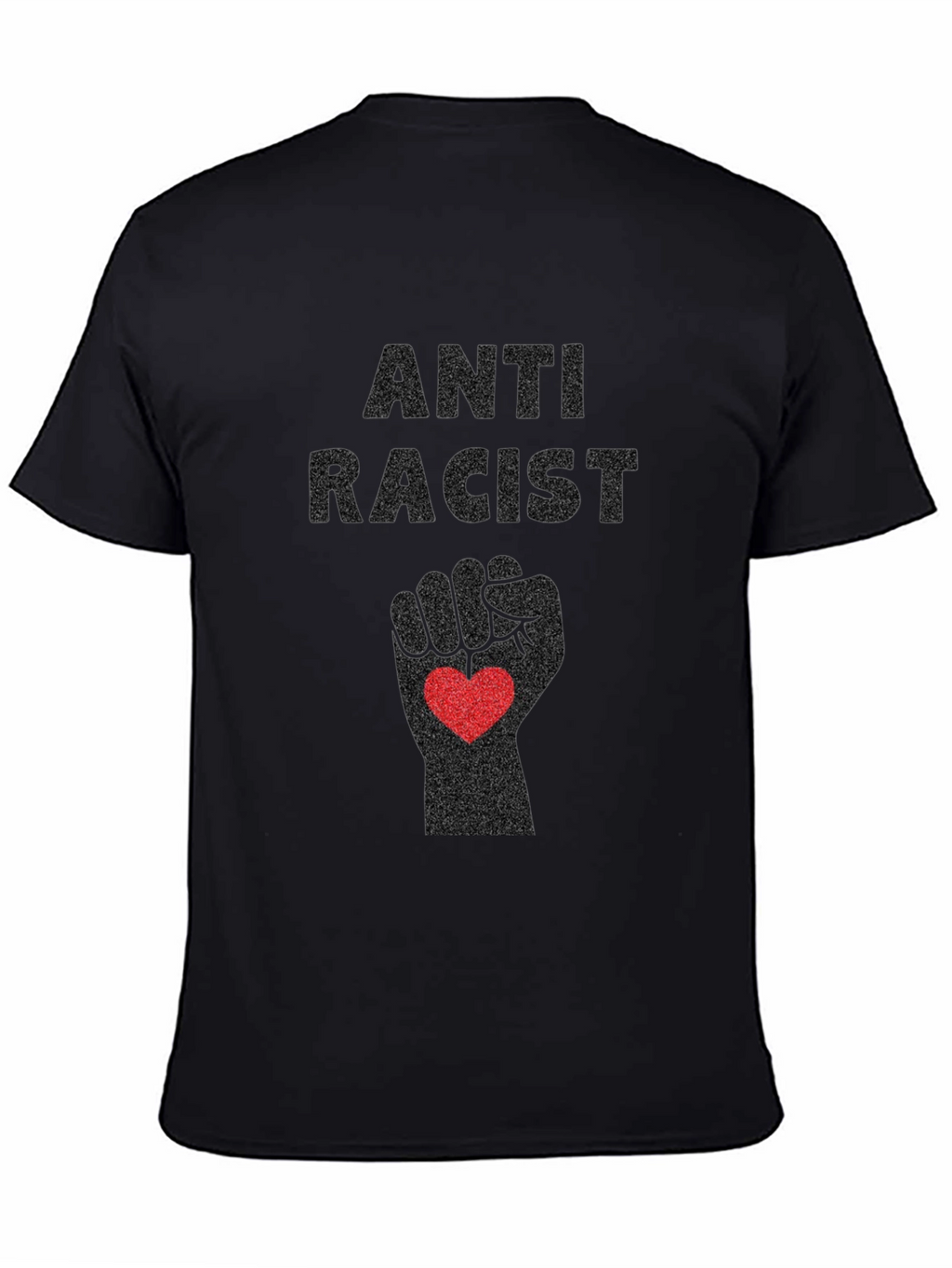 Anti-Racist Fist Heart Graphic Tee
