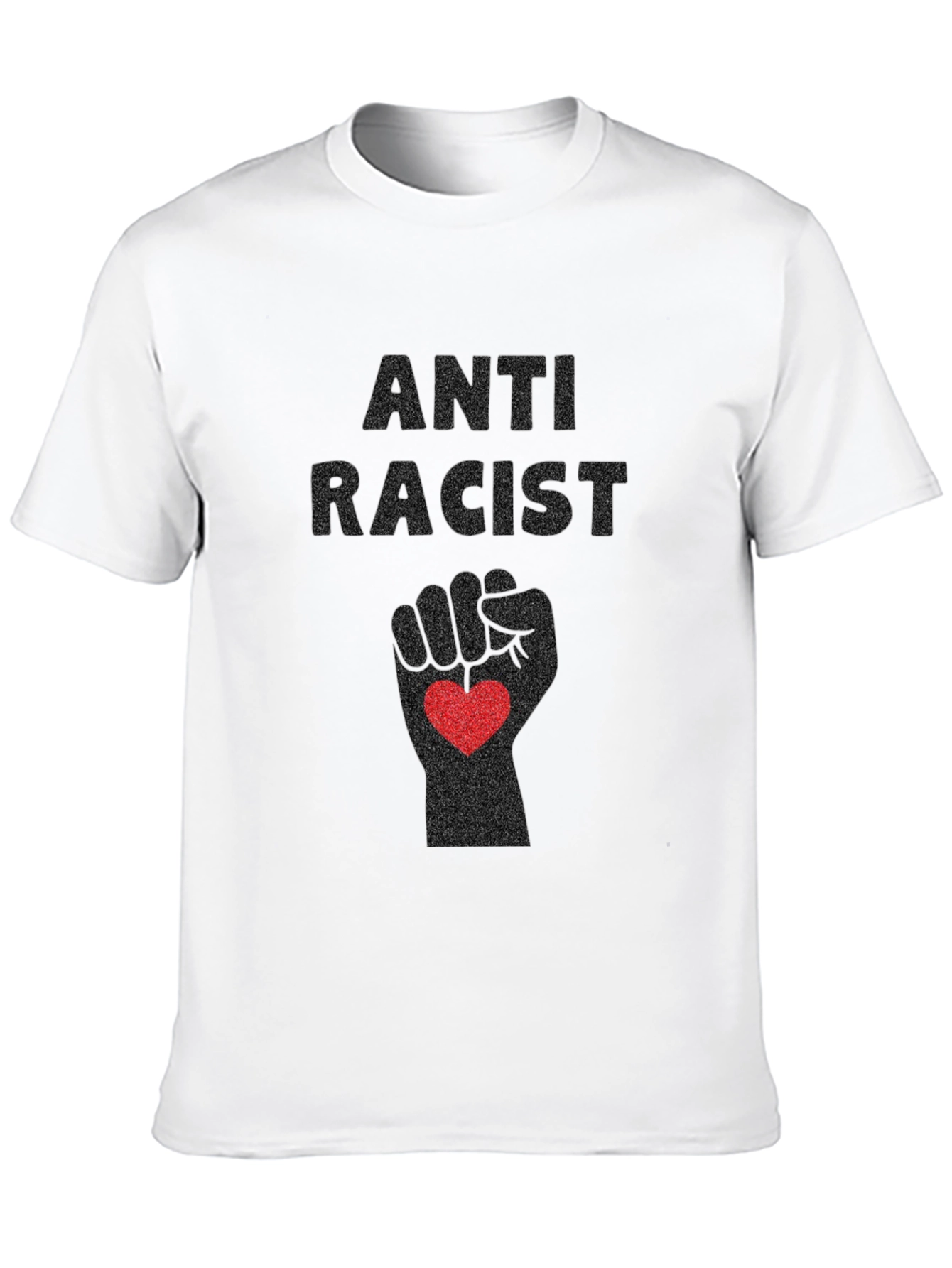 Anti-Racist Fist Heart Graphic Tee