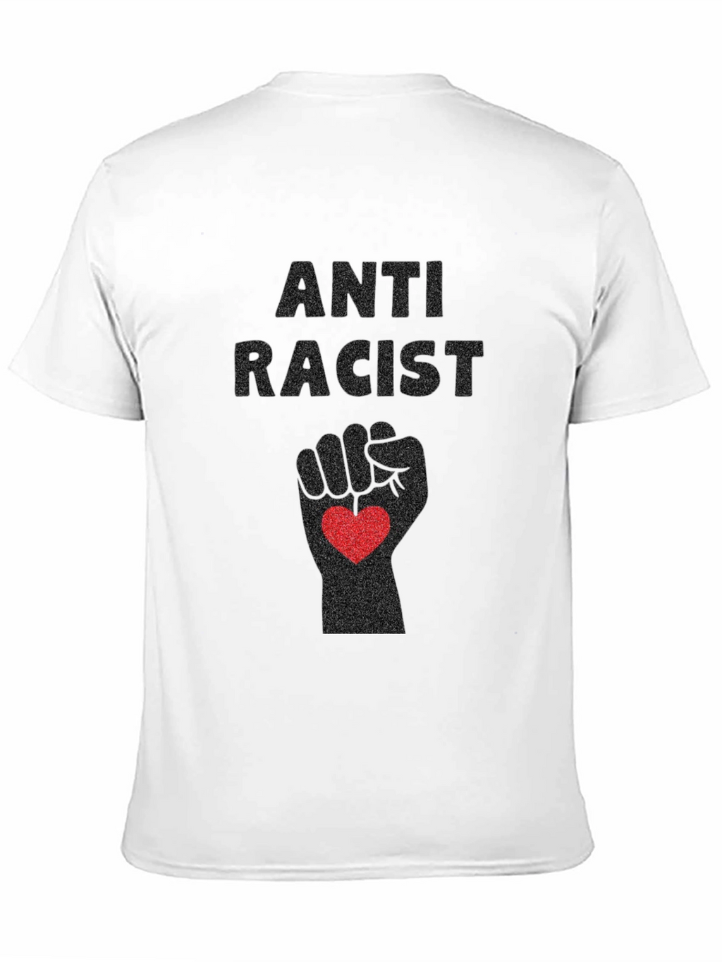 Anti-Racist Fist Heart Graphic Tee