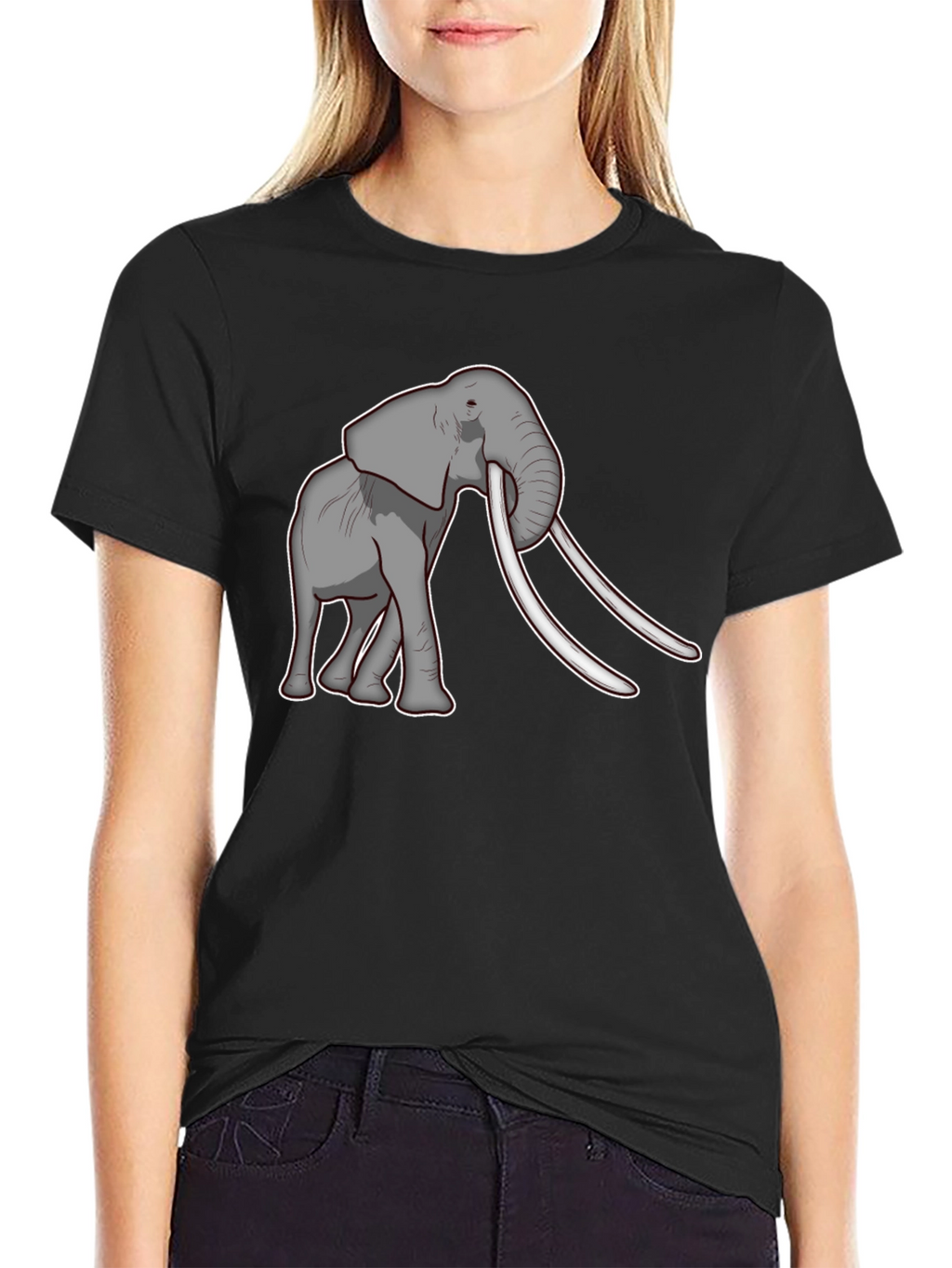 Elephant Graphic Tee - Unique Animal Print