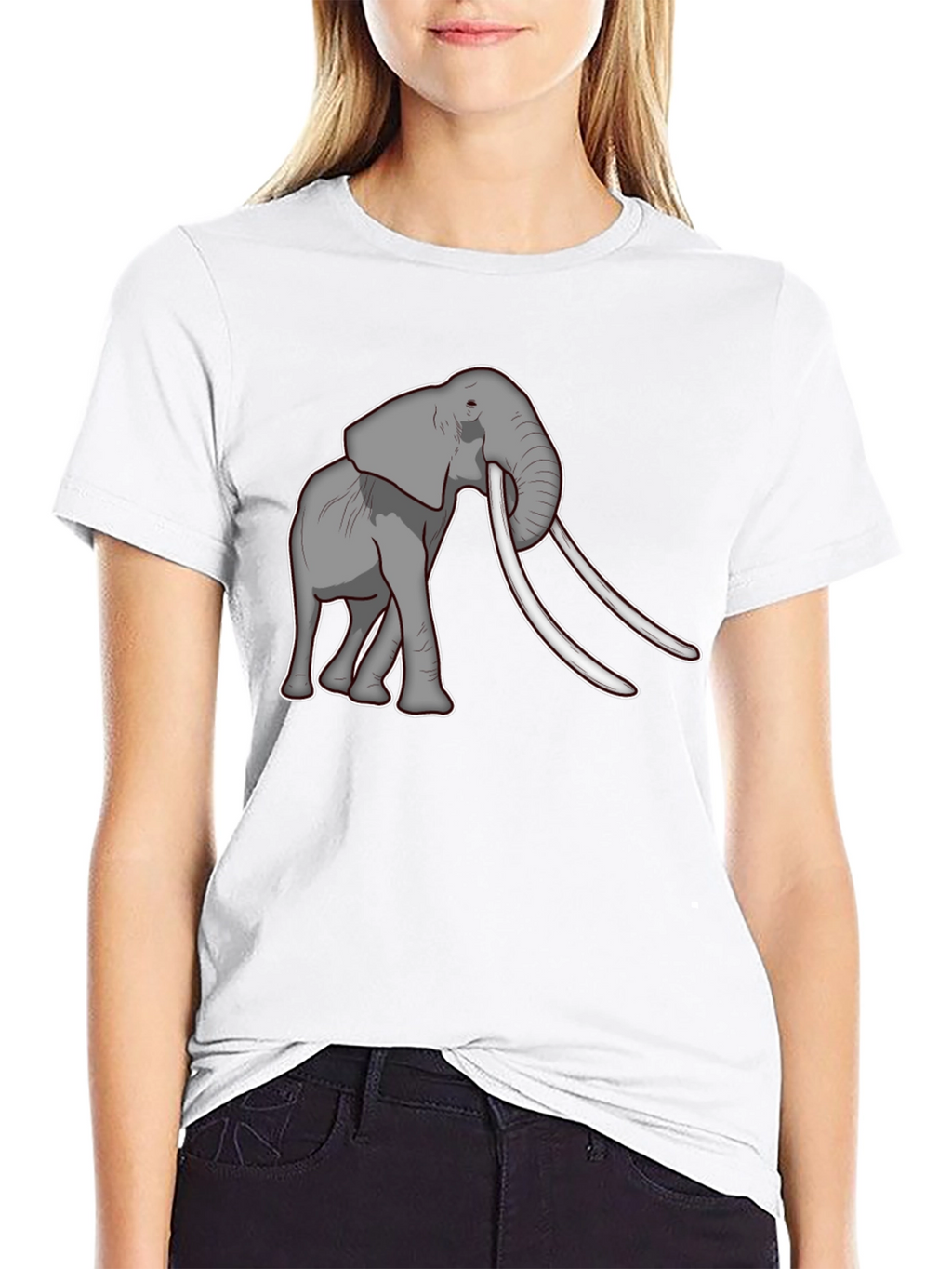 Elephant Graphic Tee - Unique Animal Print