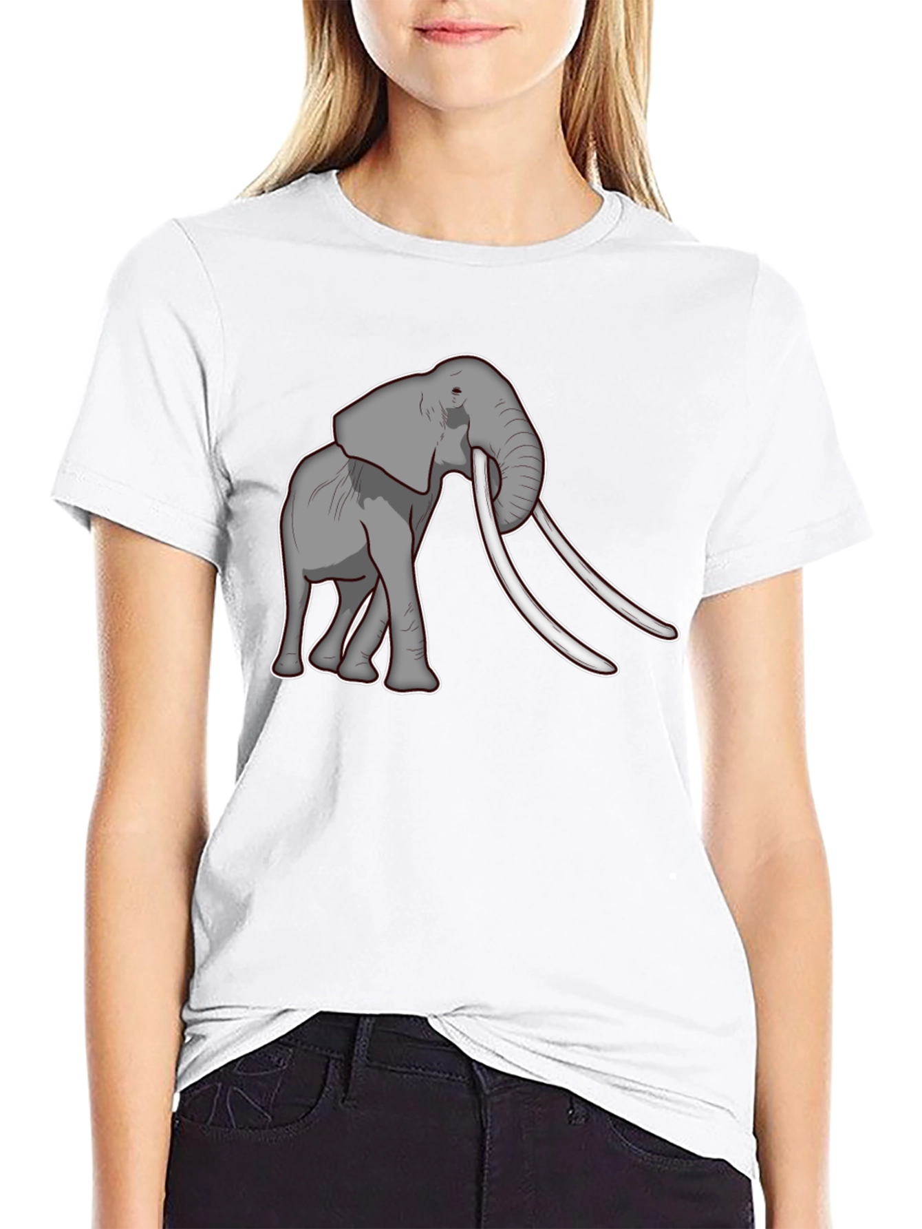 Elephant Graphic Tee - Unique Animal Print