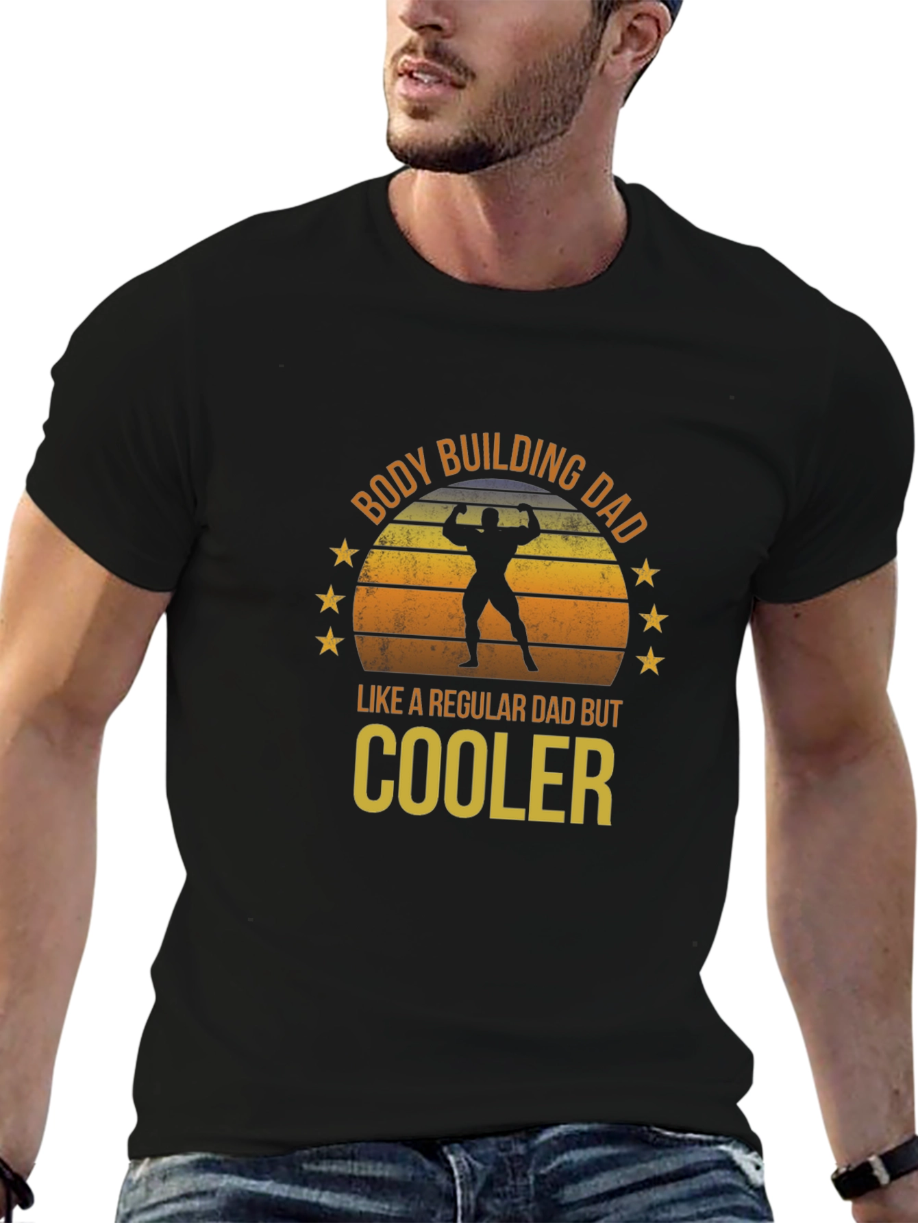 Bodybuilding Dad T-Shirt - Cooler Than Regular Dads!