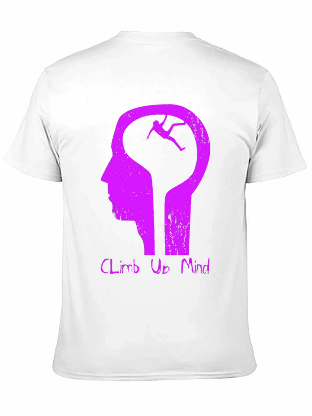 Climb Up Mind Graphic Tee - Black Cotton Blend