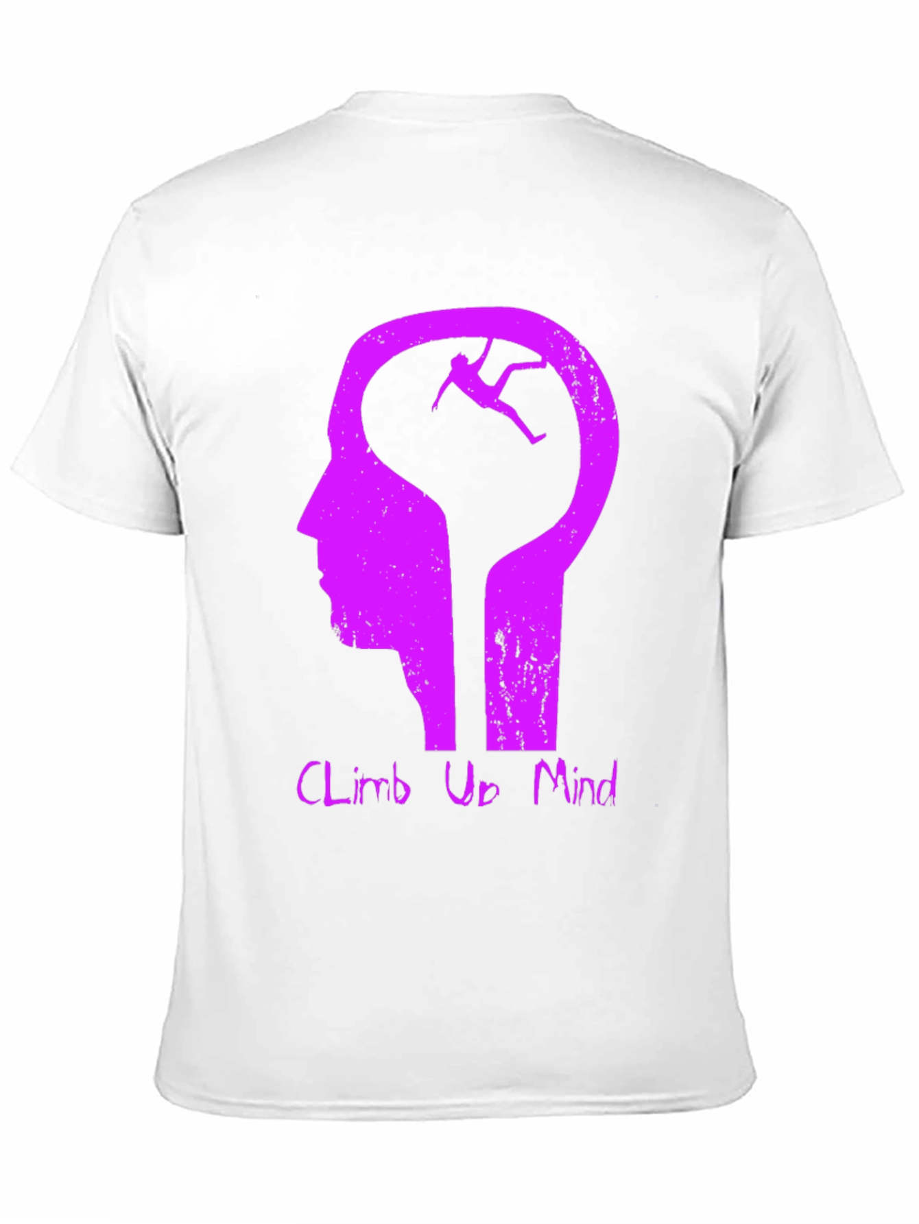 Climb Up Mind Graphic Tee - Black Cotton Blend