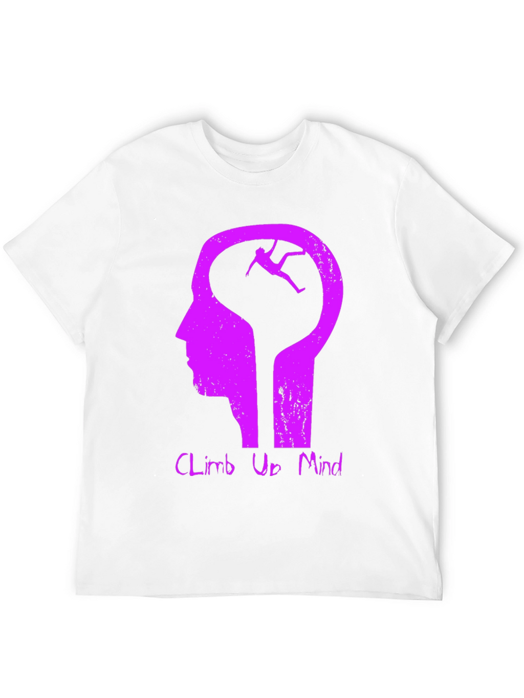 Climb Up Mind Graphic Tee - Black Cotton Blend