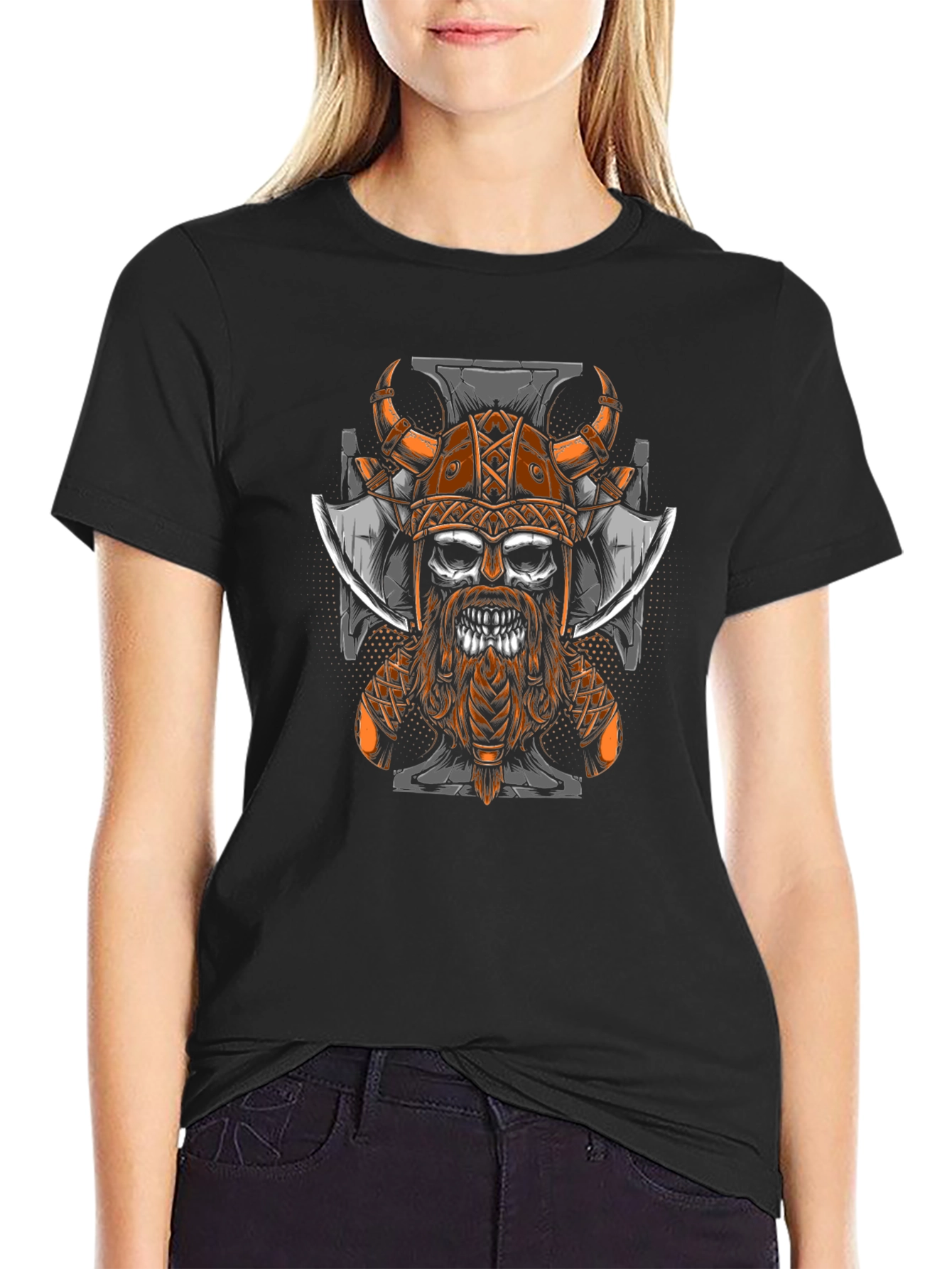 Viking Skull Graphic Tee