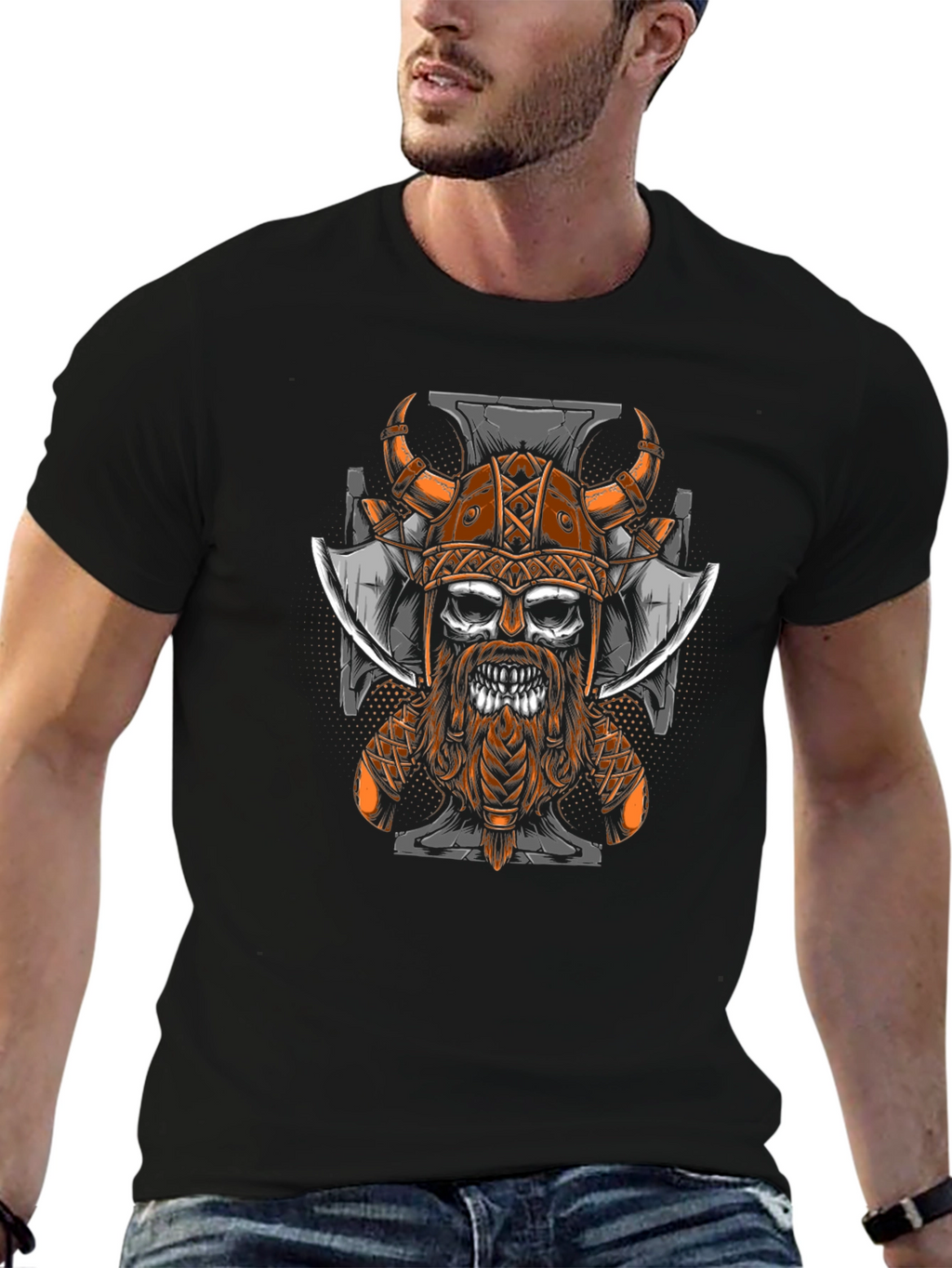 Viking Skull Graphic Tee