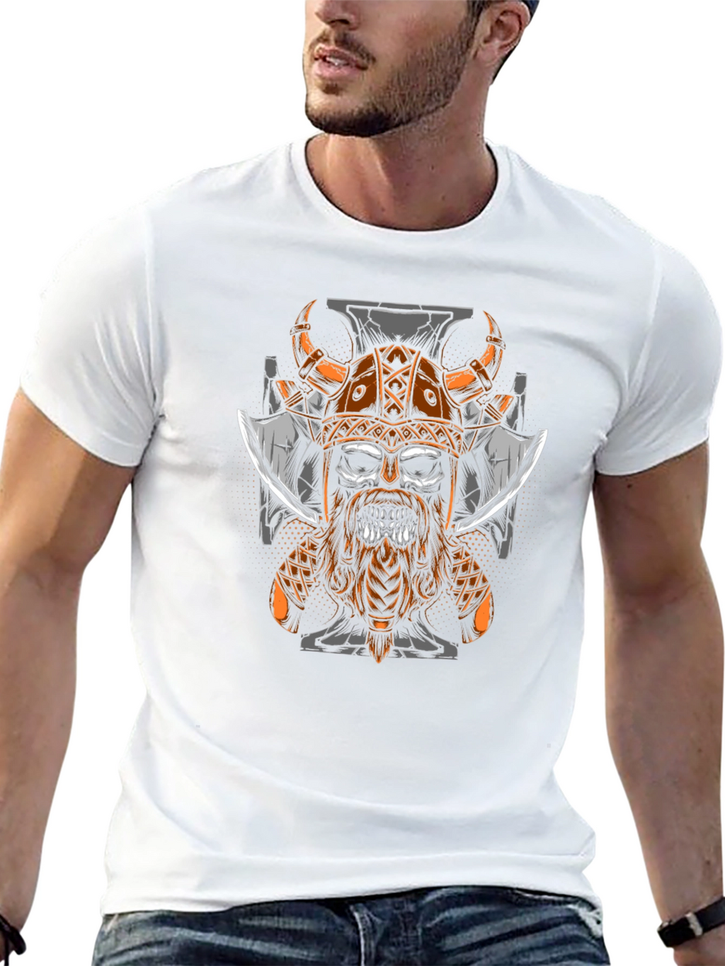 Viking Skull Graphic Tee