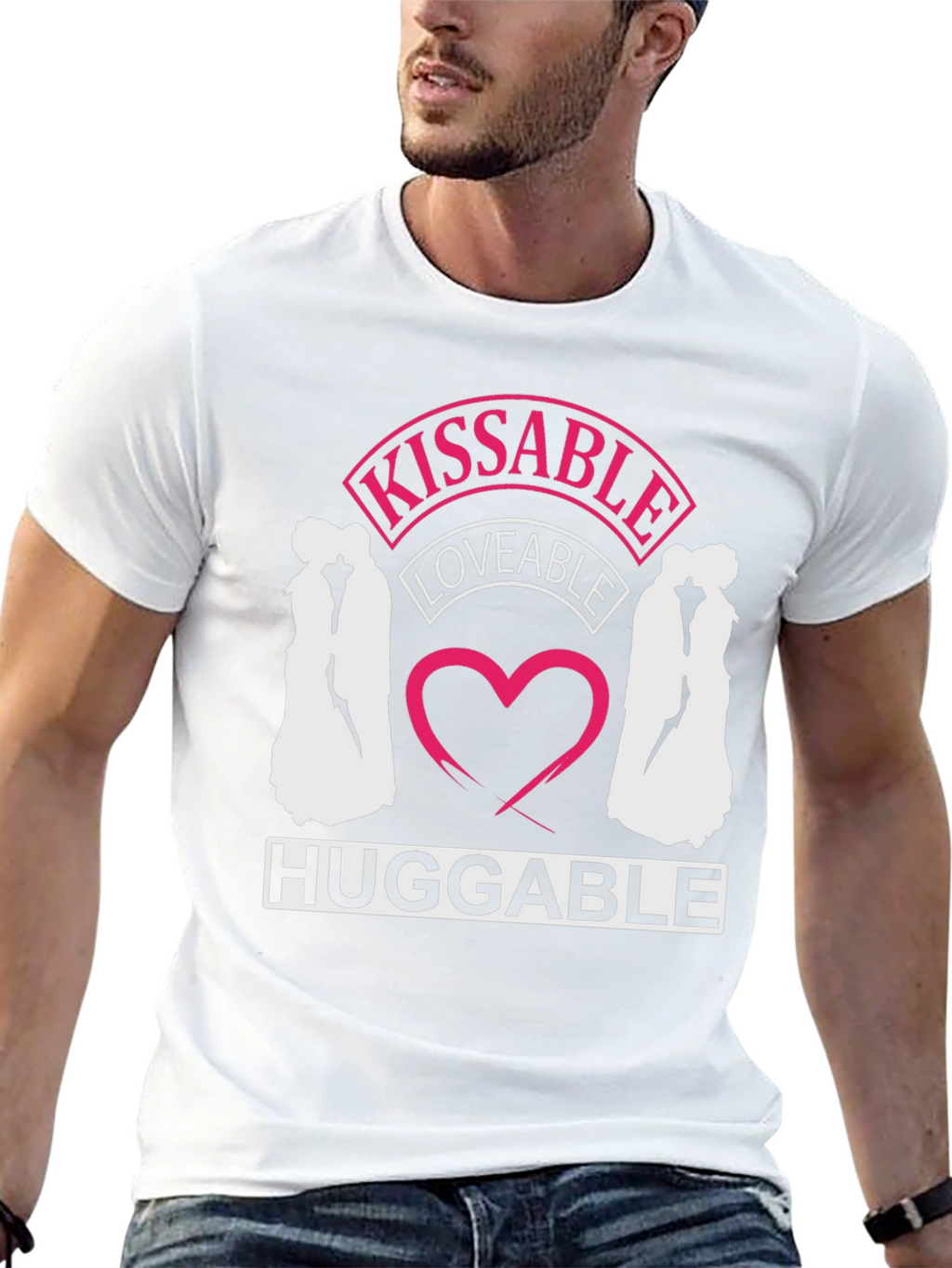 Kissable Loveable Huggable Graphic Tee