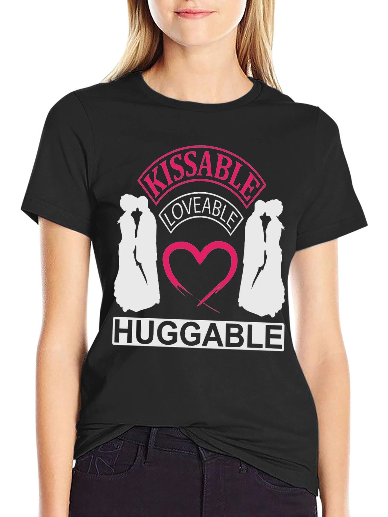 Kissable Loveable Huggable Graphic Tee