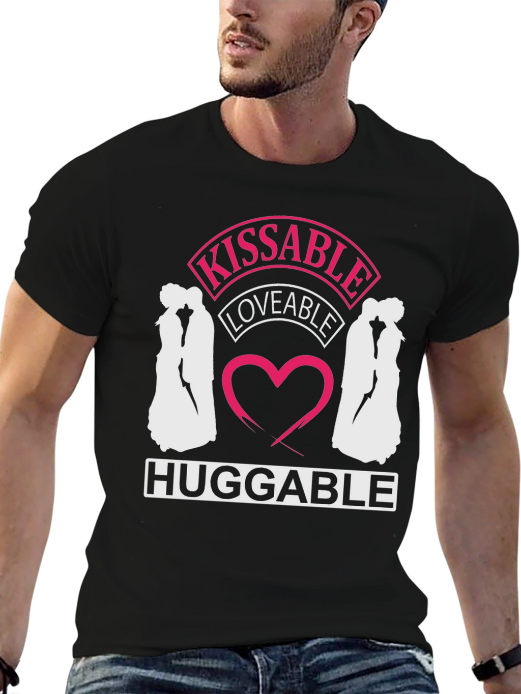 Kissable Loveable Huggable Graphic Tee