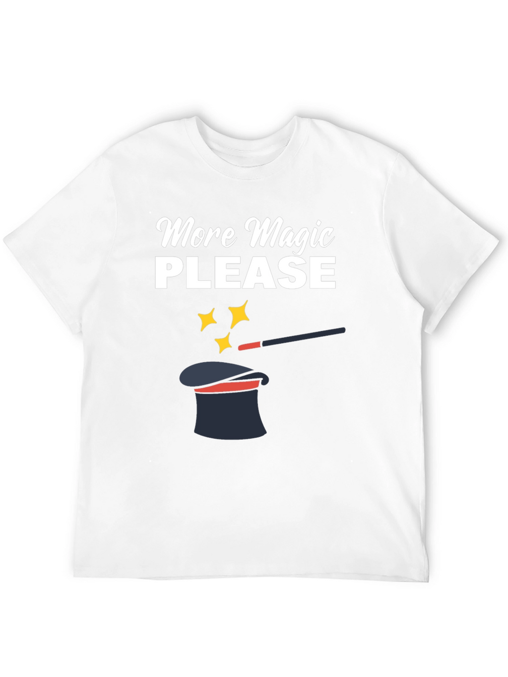 More Magic Please Black Graphic Tee