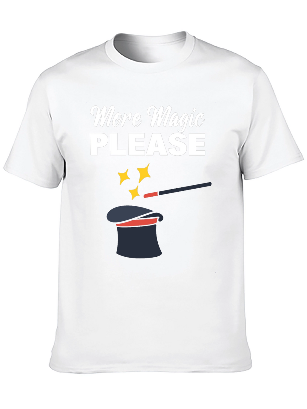 More Magic Please Black Graphic Tee
