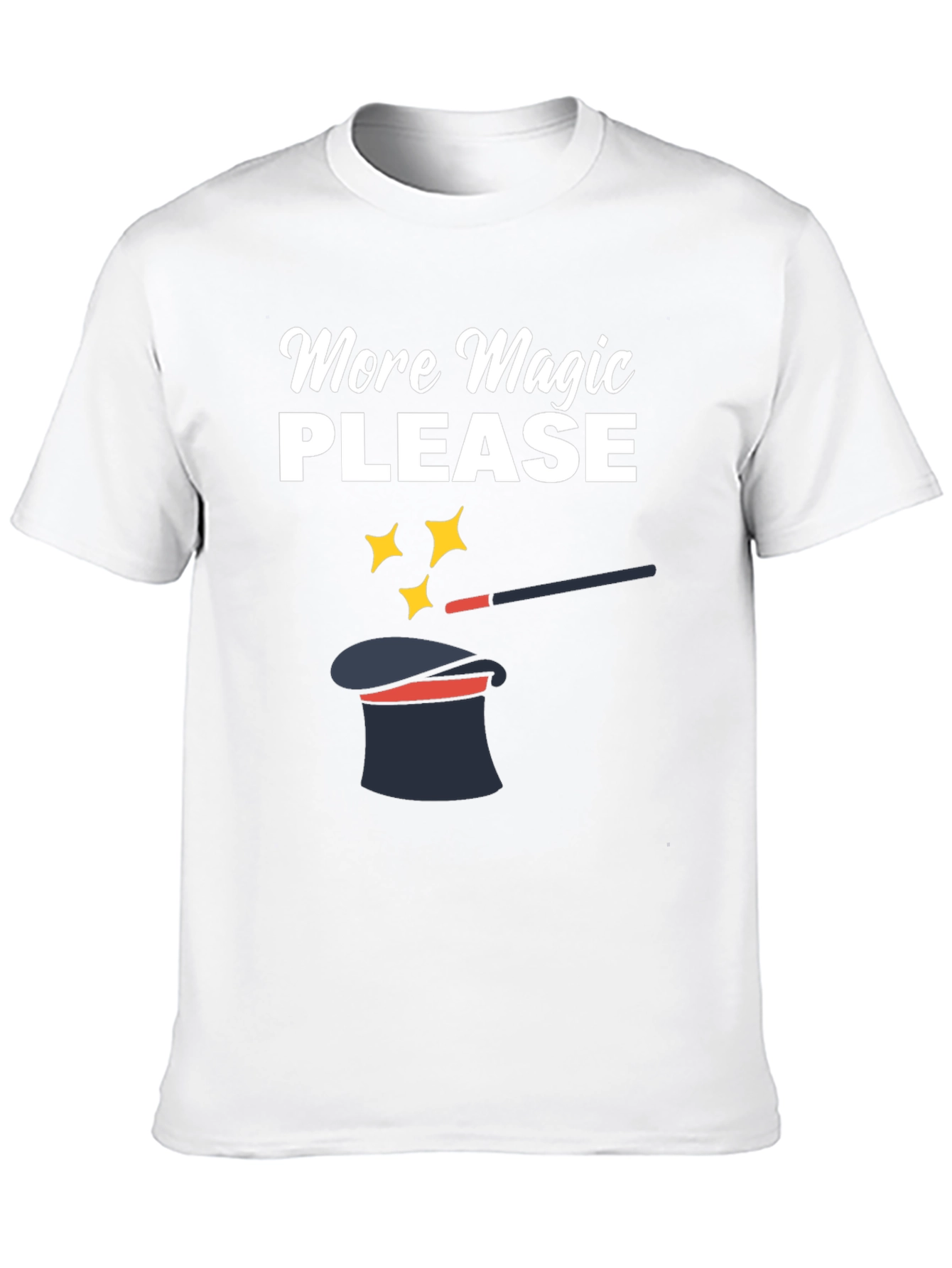 More Magic Please Black Graphic Tee