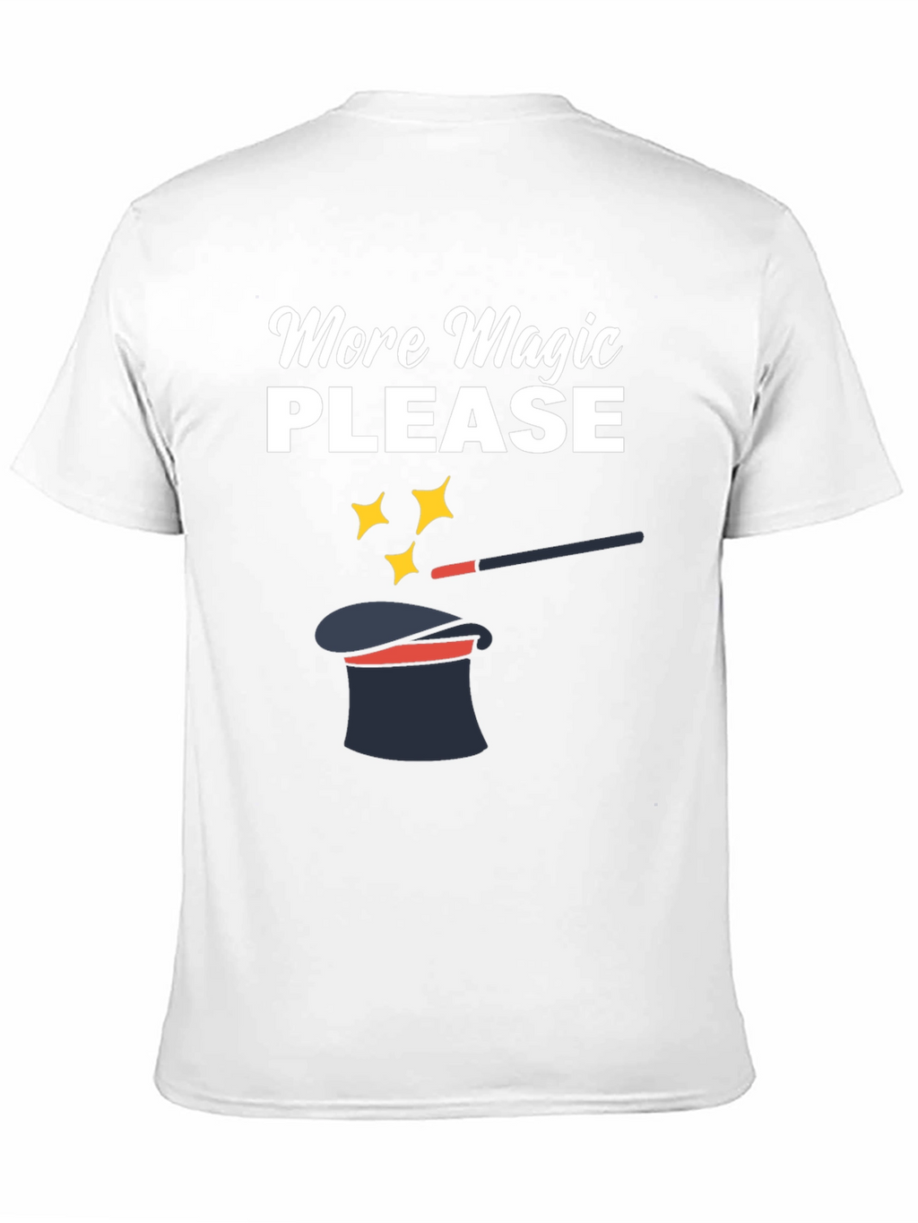 More Magic Please Black Graphic Tee