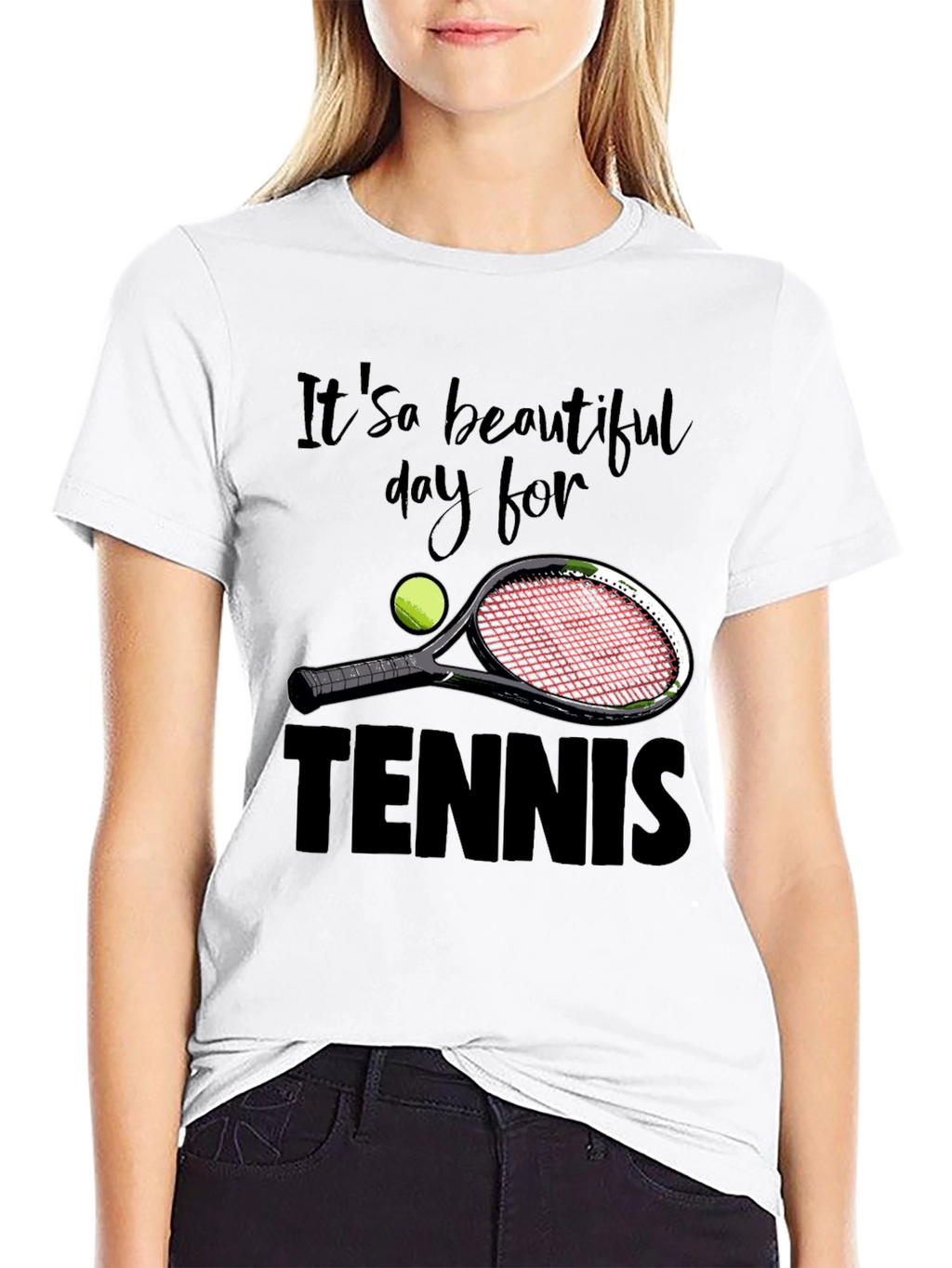 Its a Beautiful Day for Tennis Graphic T-Shirt