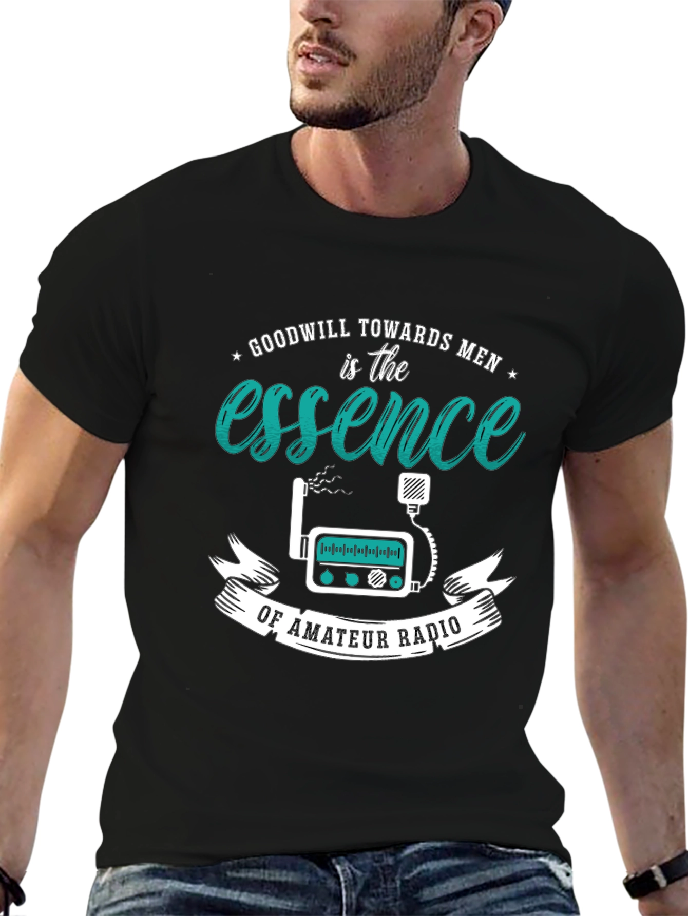 Amateur Radio Essence Graphic Tee - Goodwill Towards Men