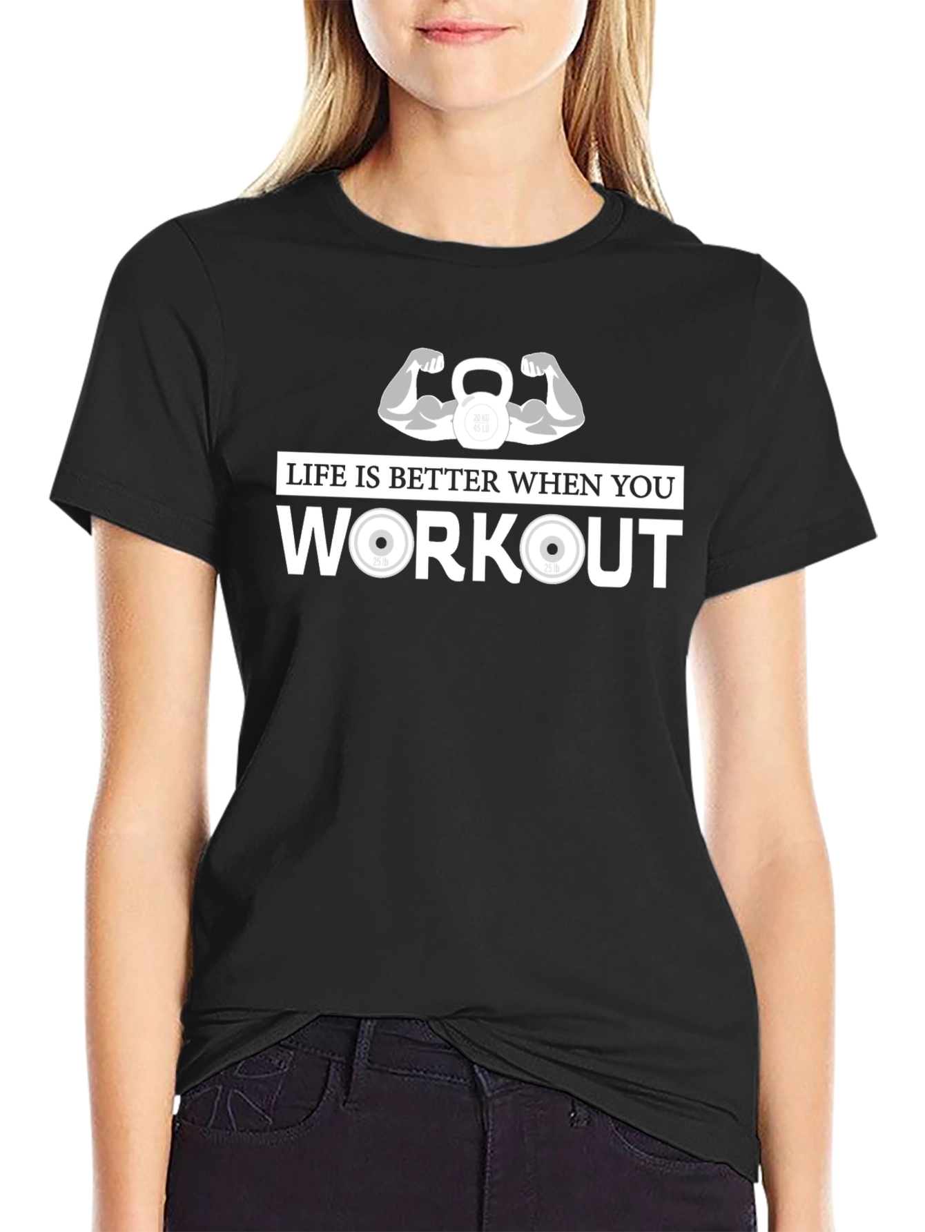 Workout Graphic Tee - Life is Better When You Workout