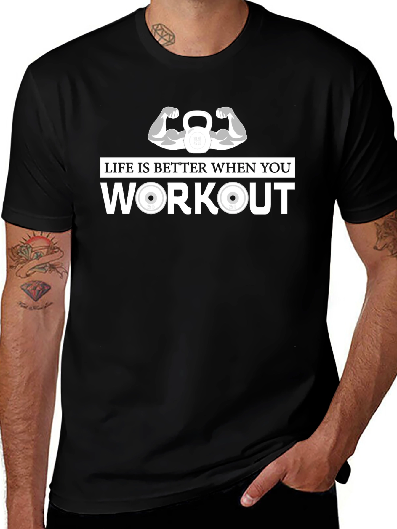 Workout Graphic Tee - Life is Better When You Workout