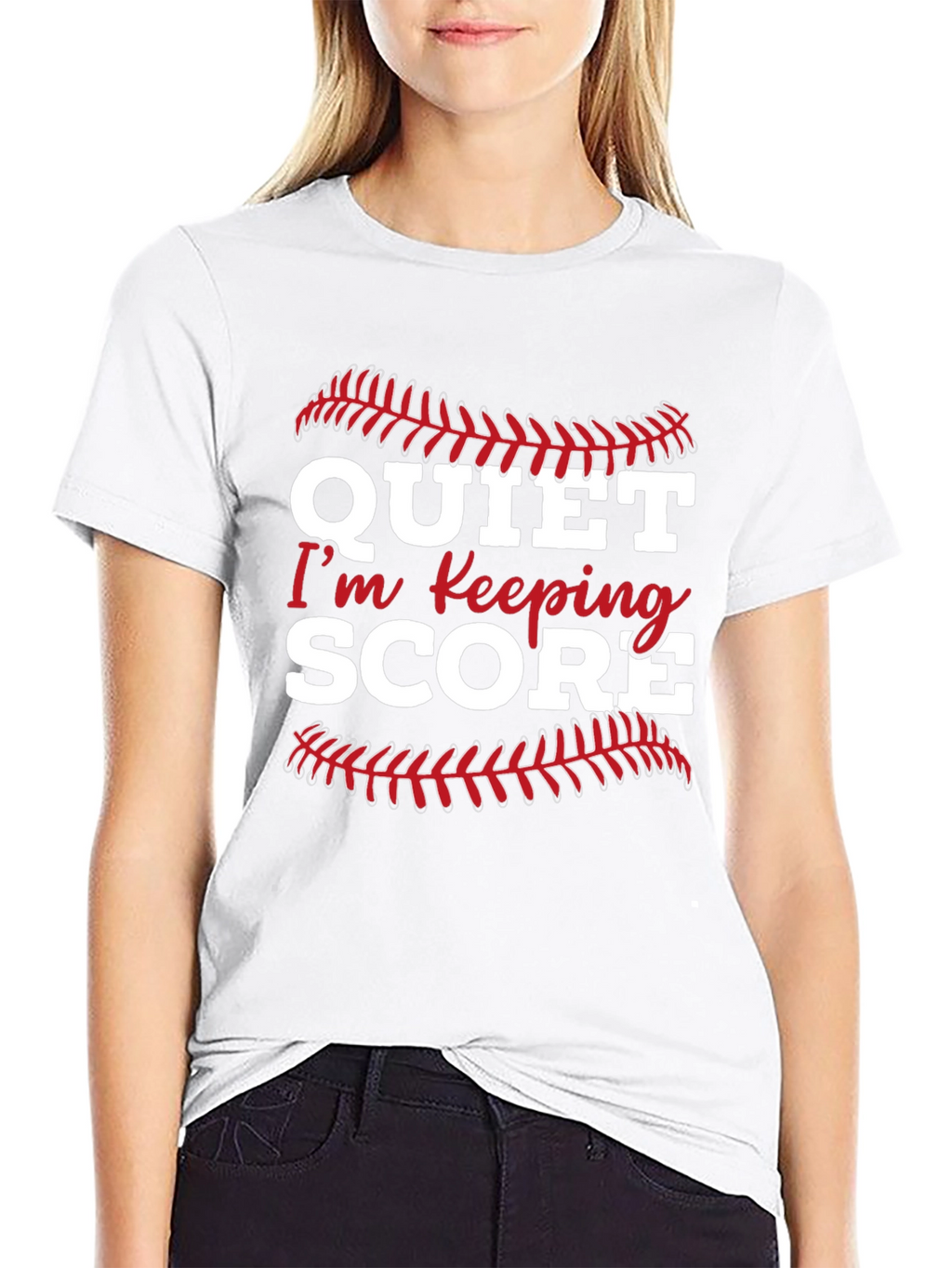 Quiet Im Keeping Score Graphic Tee