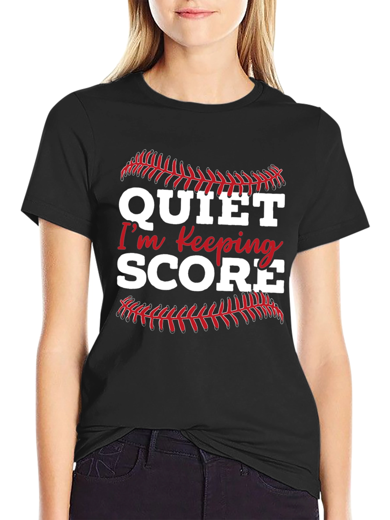 Quiet Im Keeping Score Graphic Tee