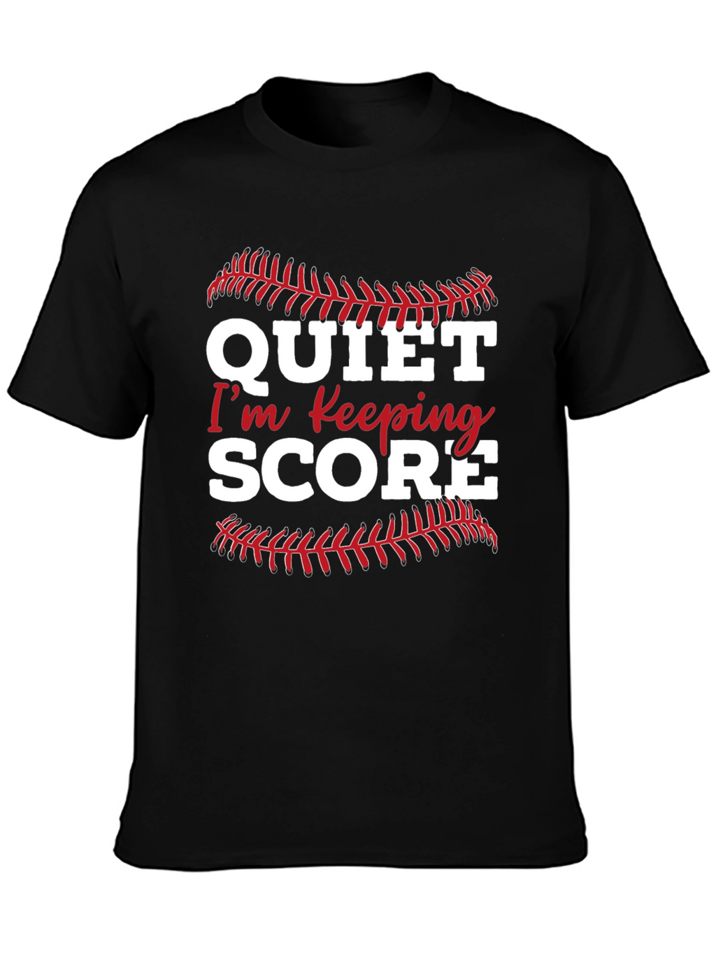 Quiet Im Keeping Score Graphic Tee