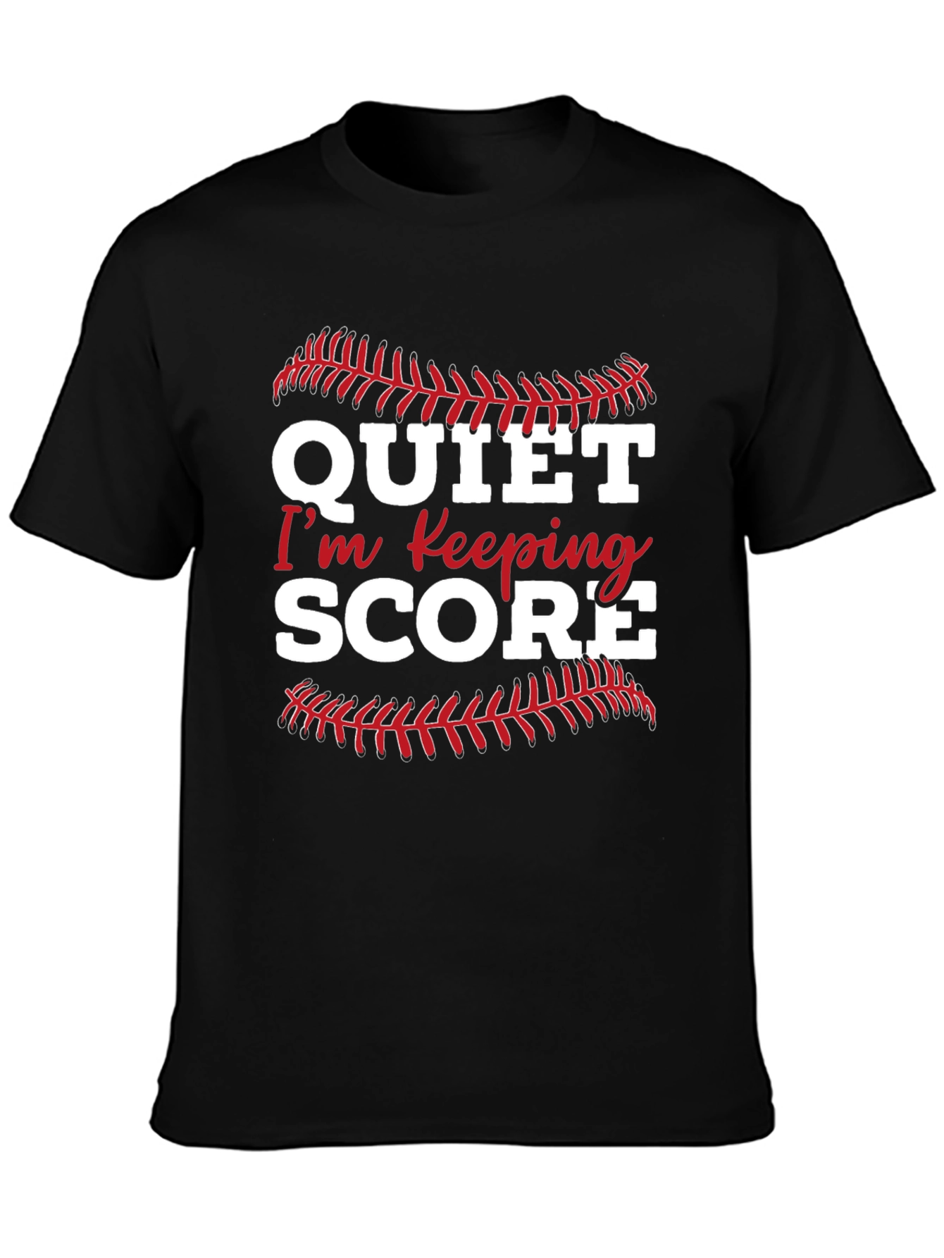 Quiet Im Keeping Score Graphic Tee
