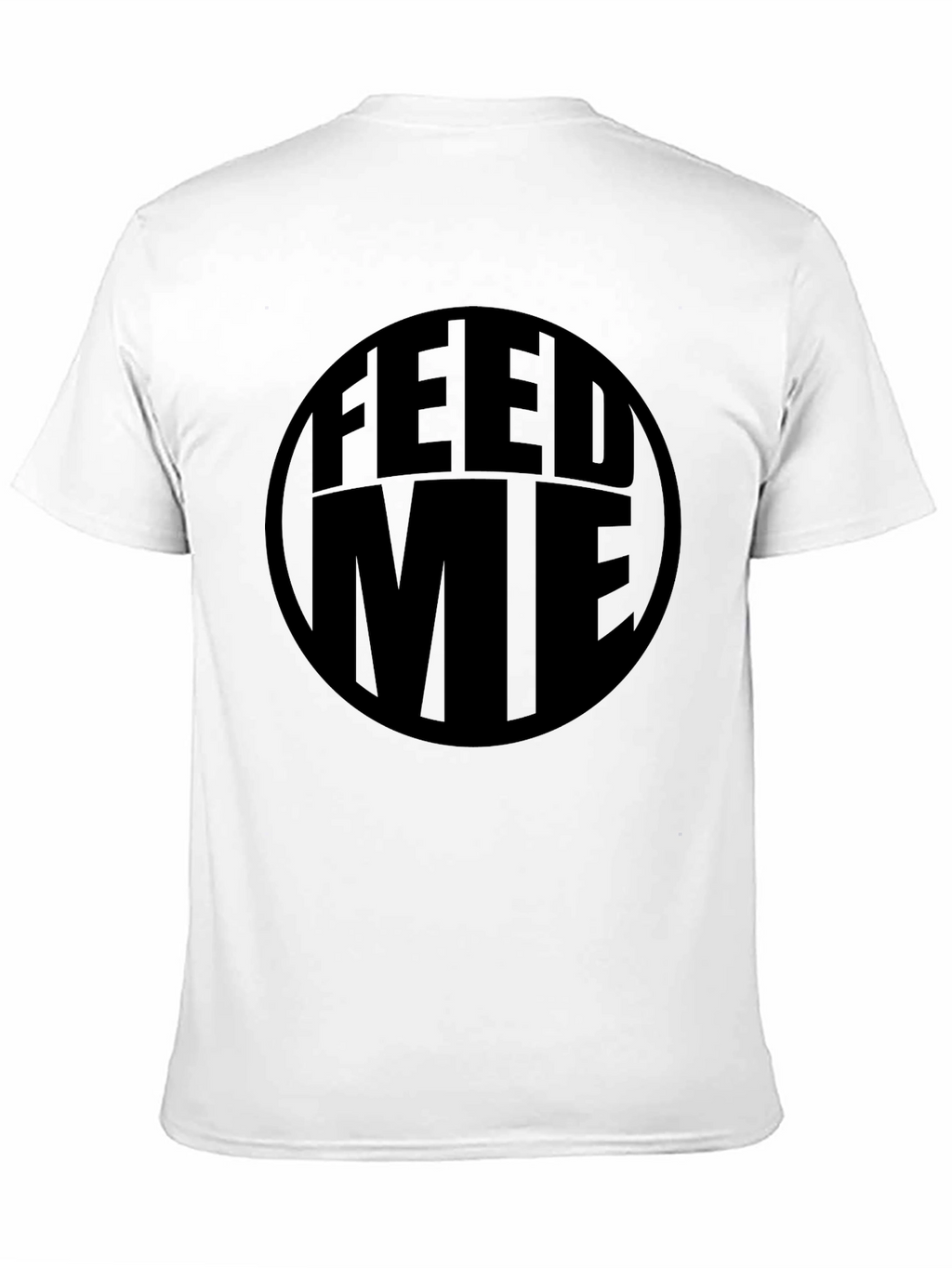 Feed Me Black Graphic Tee - Casual Comfort