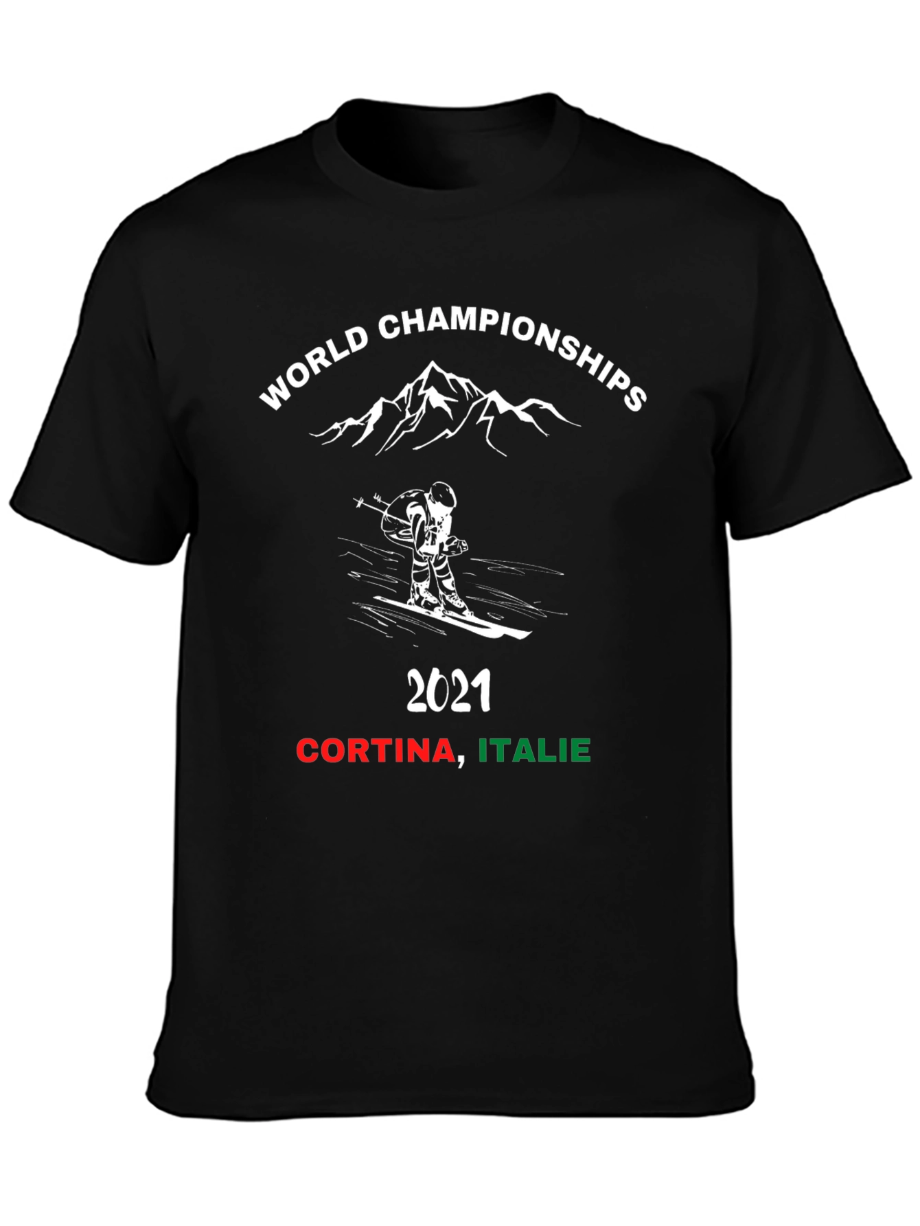 World Championship Ski T-Shirt - Cortina Italie