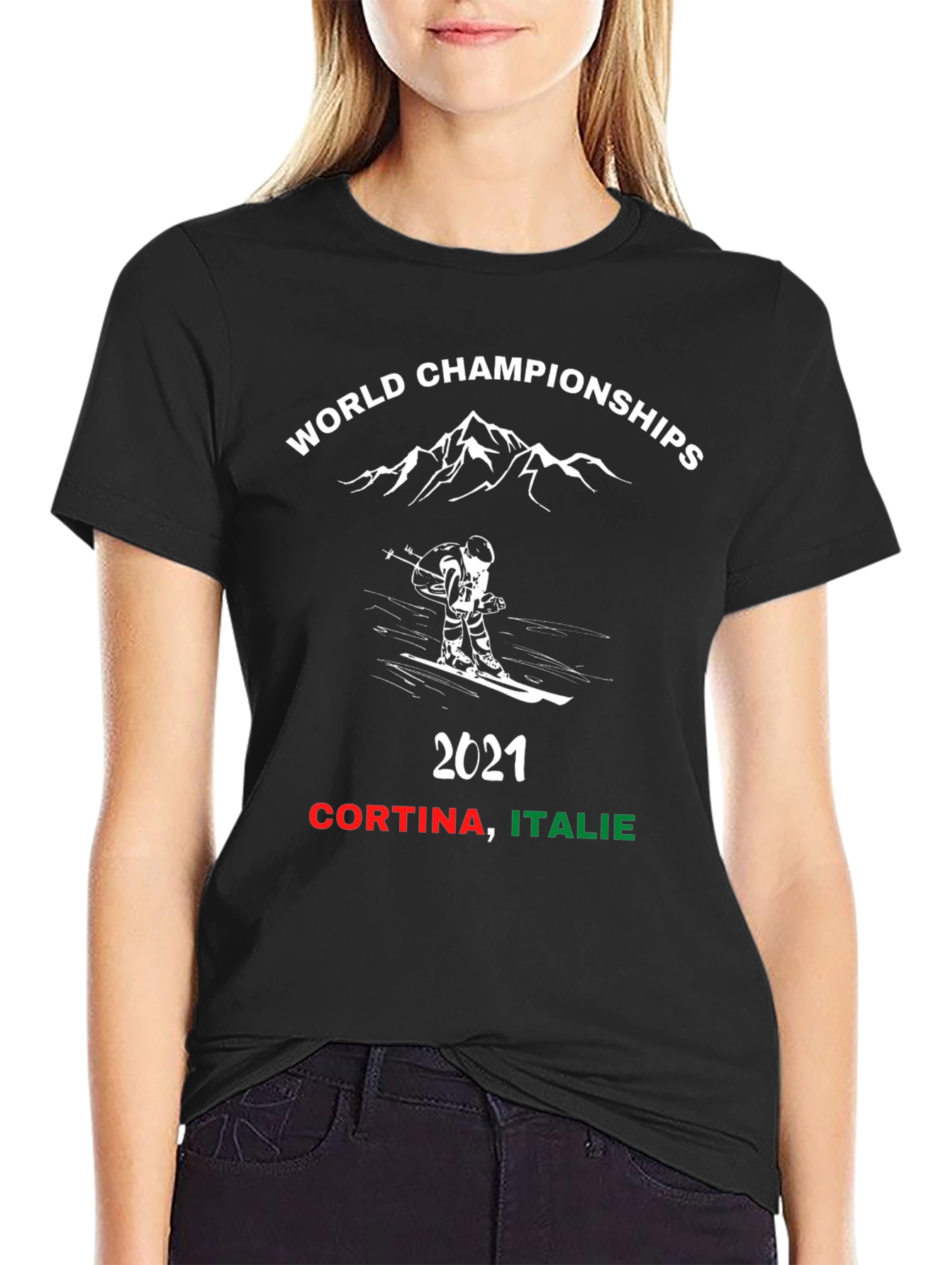 World Championship Ski T-Shirt - Cortina Italie