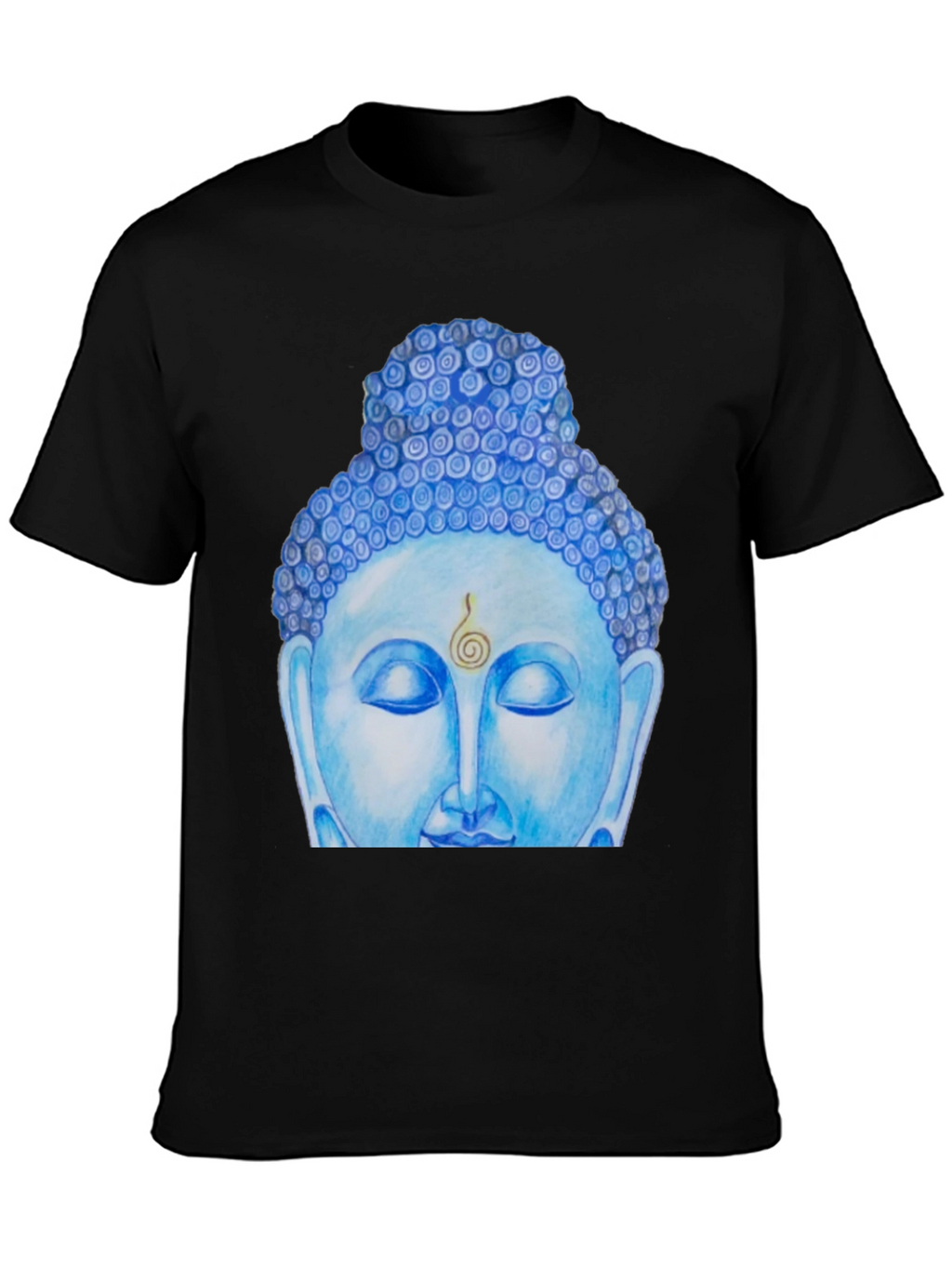 Blue Buddha Graphic Tee - Spiritual Comfort
