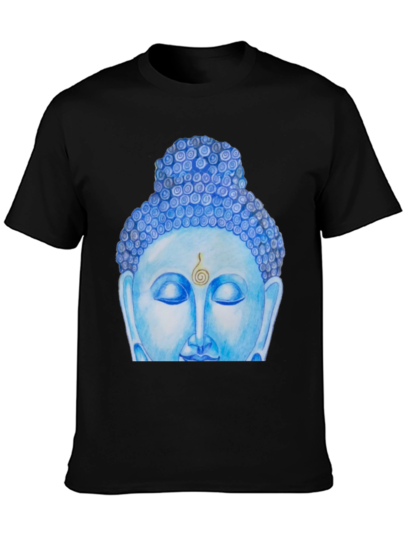 Blue Buddha Graphic Tee - Spiritual Comfort