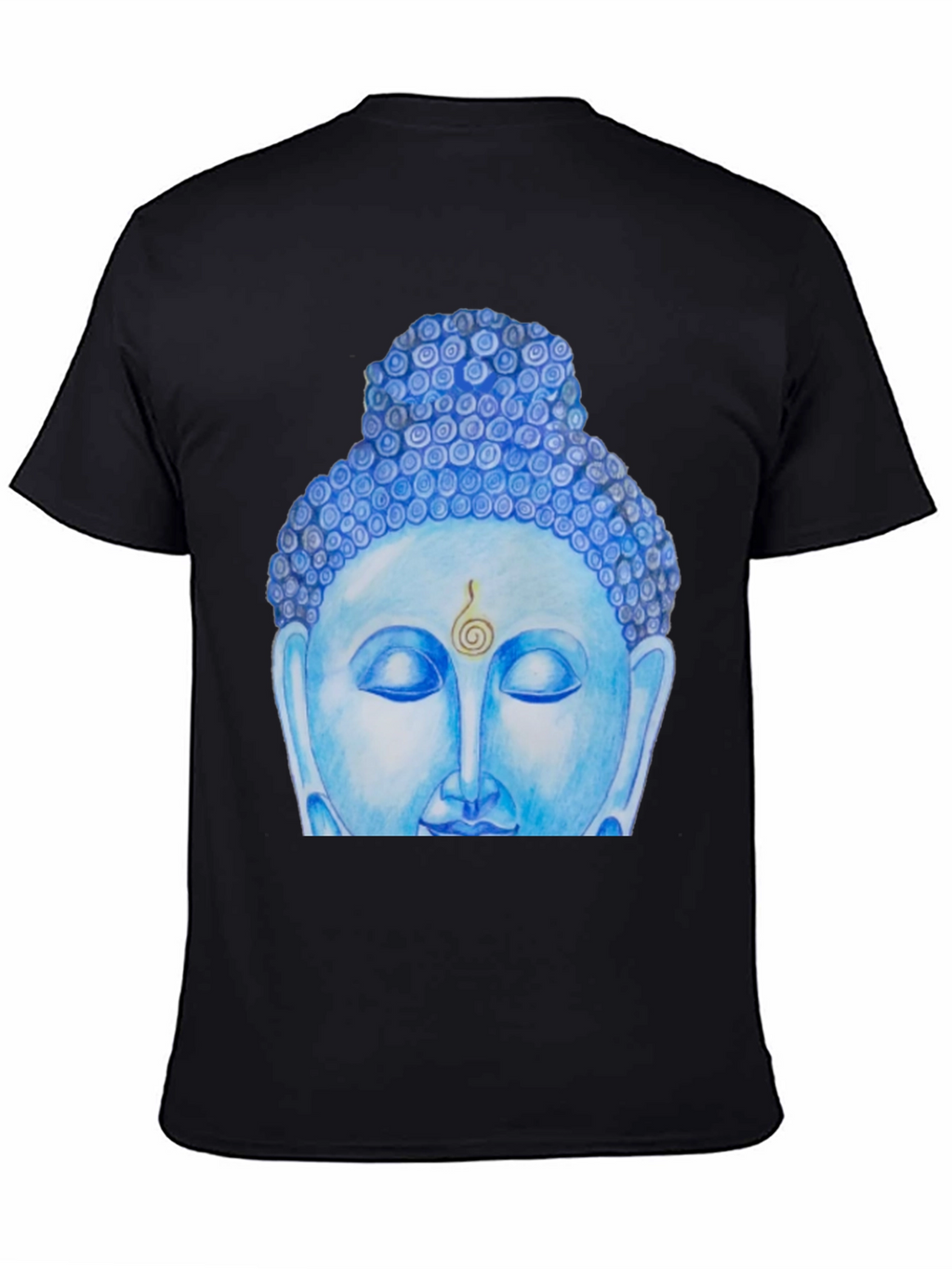 Blue Buddha Graphic Tee - Spiritual Comfort