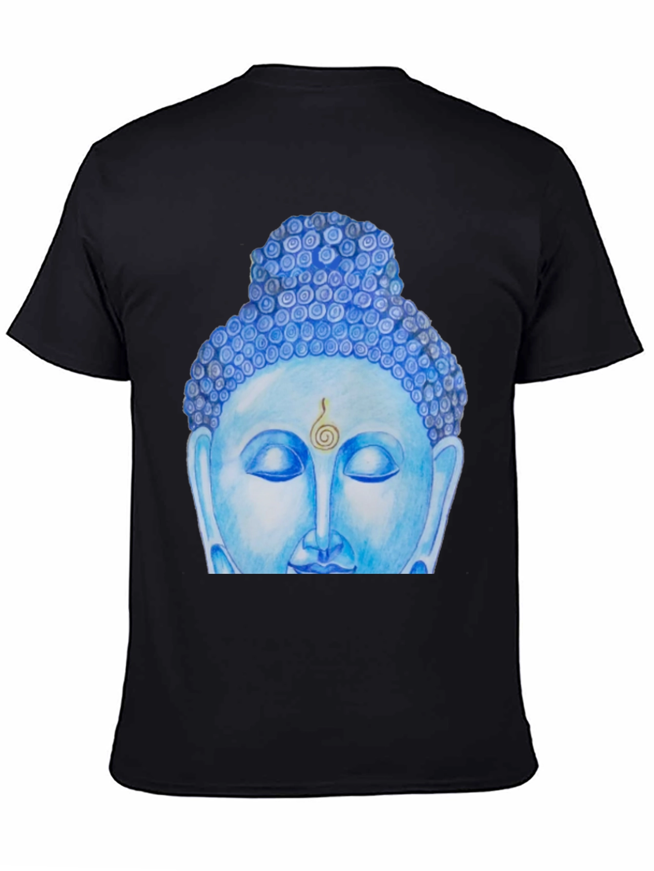 Blue Buddha Graphic Tee - Spiritual Comfort