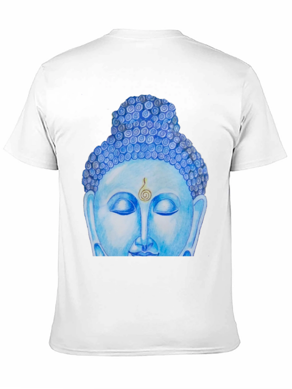 Blue Buddha Graphic Tee - Spiritual Comfort