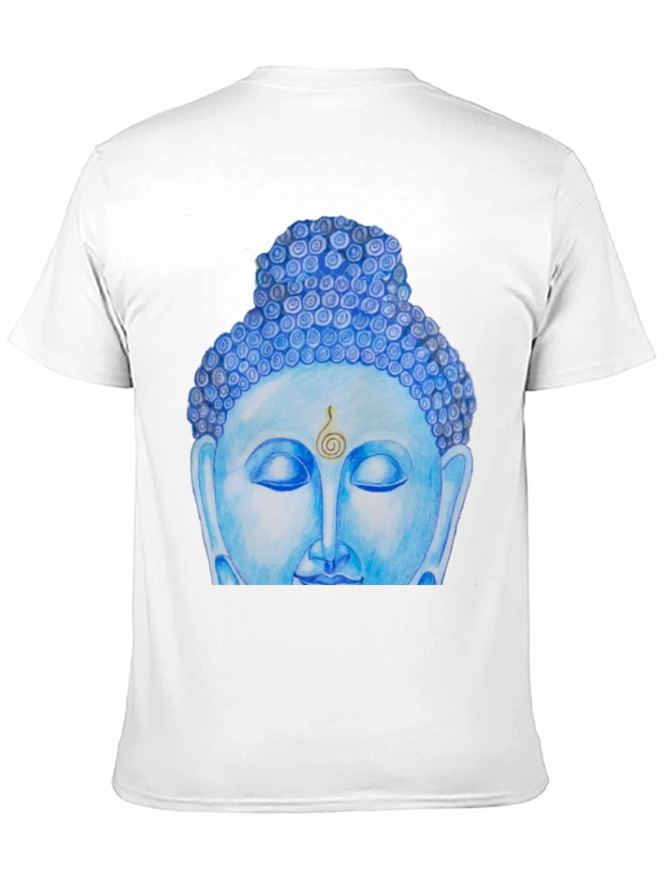 Blue Buddha Graphic Tee - Spiritual Comfort