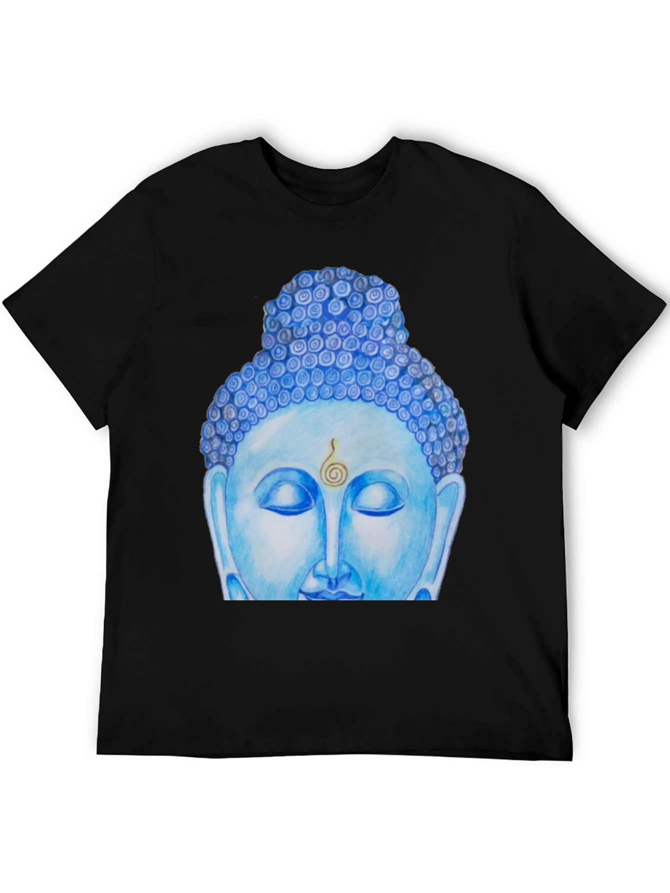 Blue Buddha Graphic Tee - Spiritual Comfort