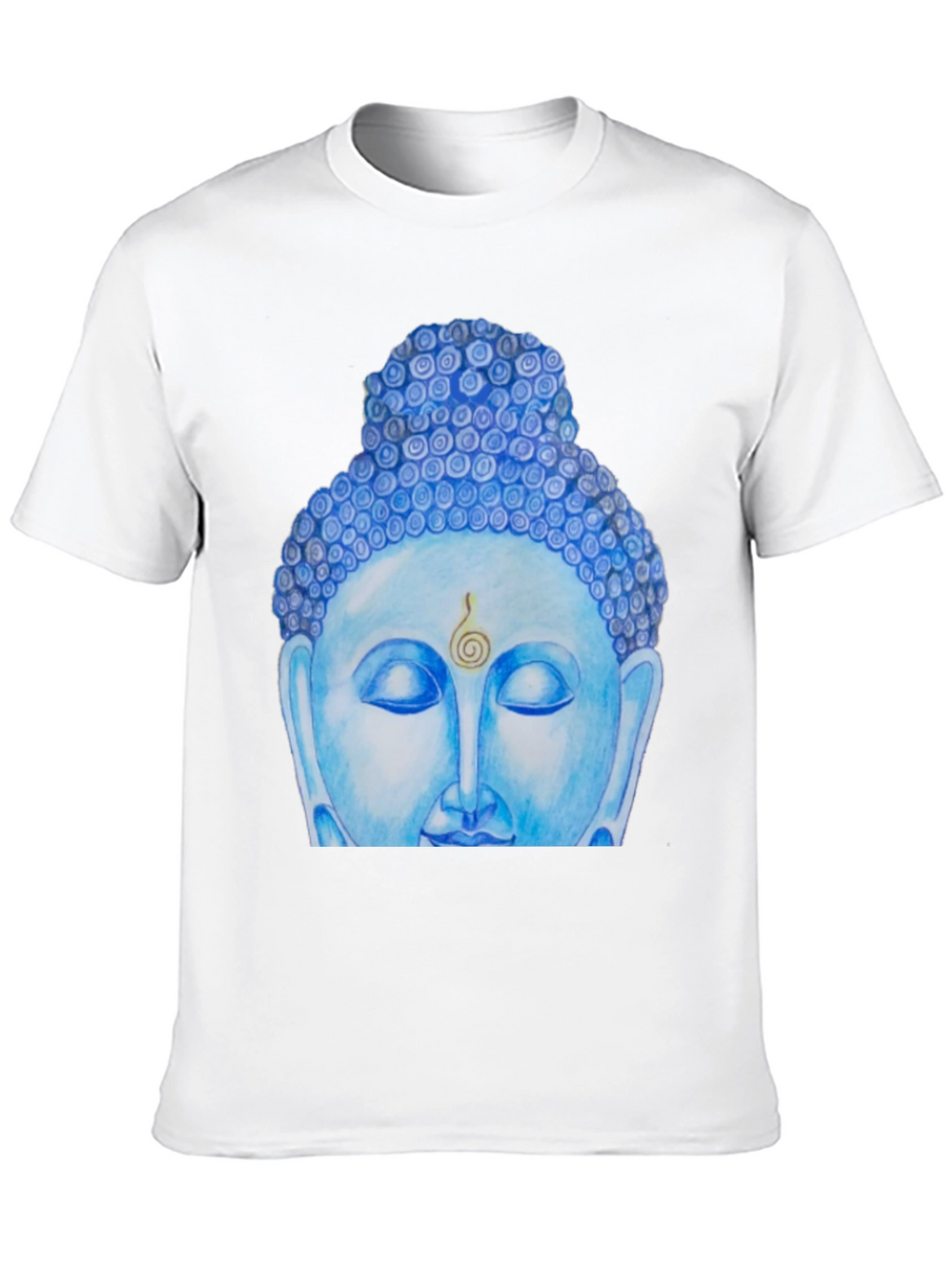 Blue Buddha Graphic Tee - Spiritual Comfort
