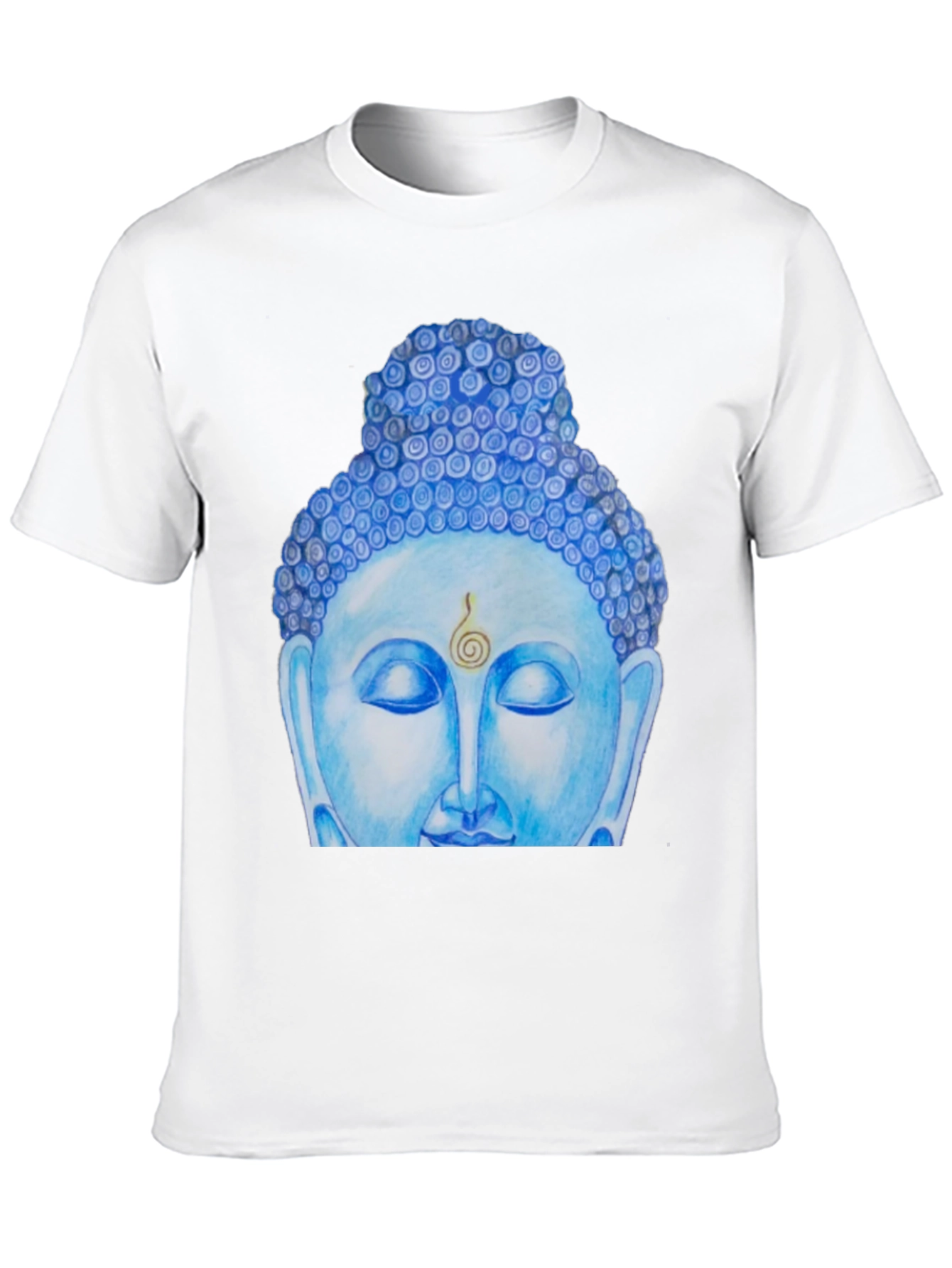 Blue Buddha Graphic Tee - Spiritual Comfort
