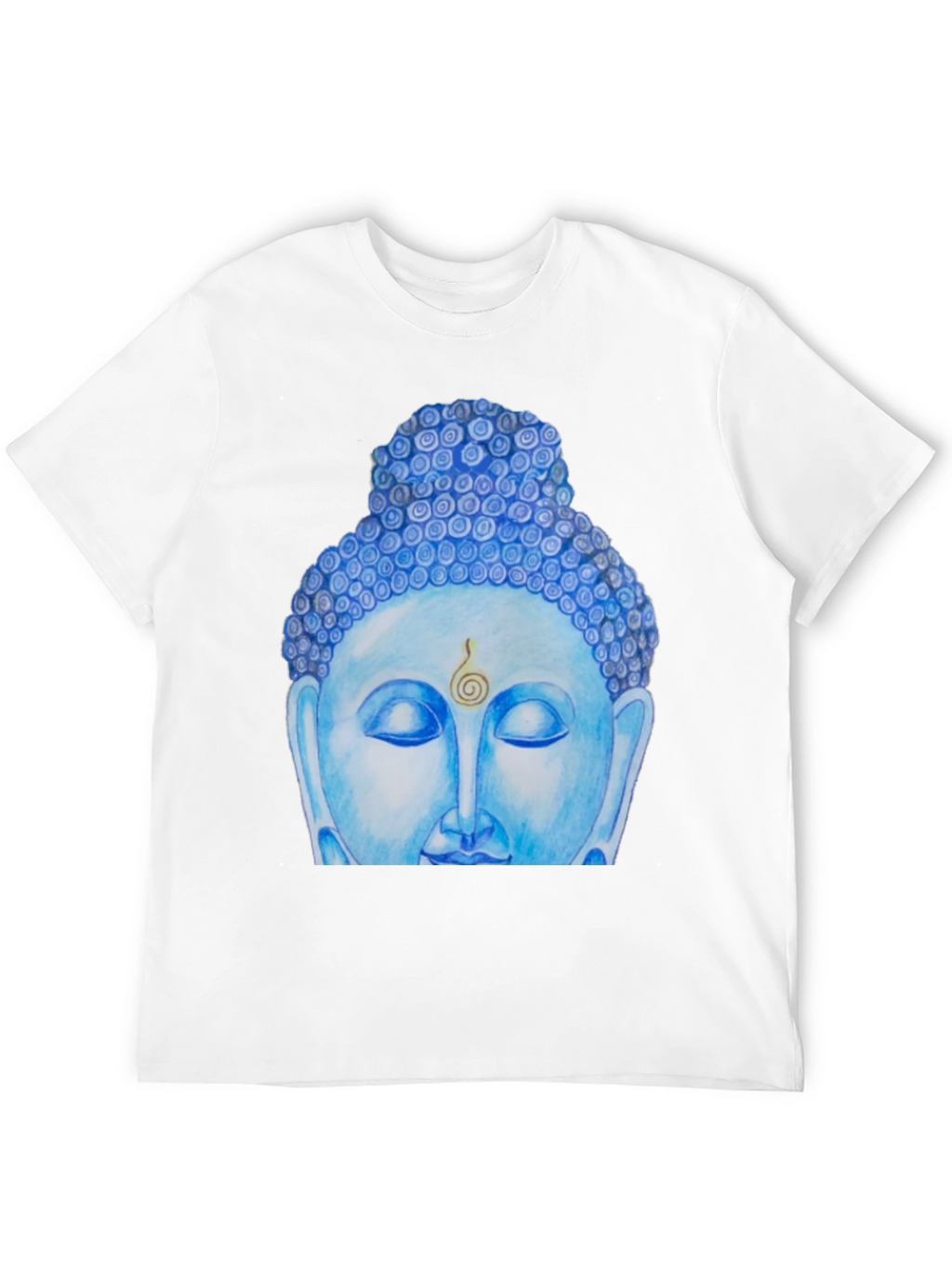 Blue Buddha Graphic Tee - Spiritual Comfort