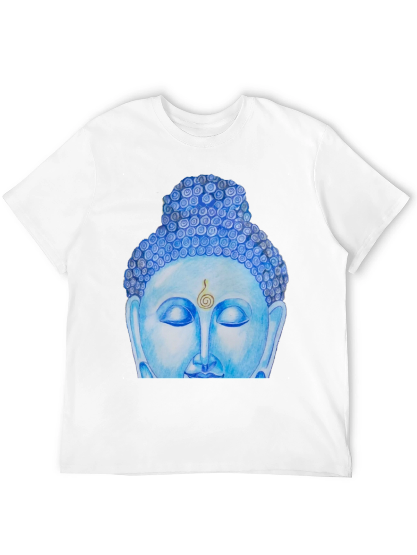 Blue Buddha Graphic Tee - Spiritual Comfort
