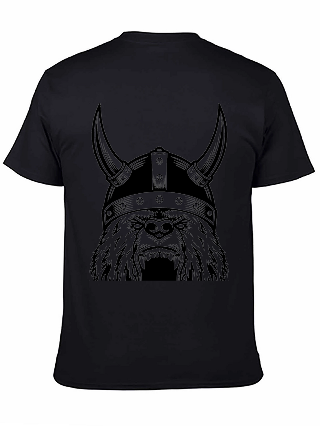 Viking Bear T-Shirt - Mens Black Tee