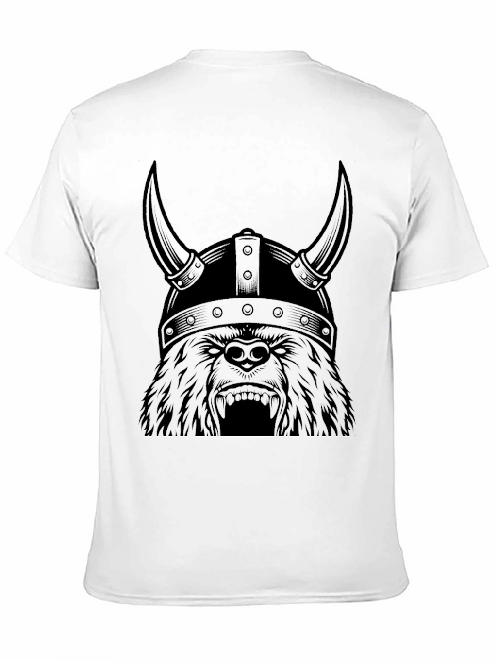 Viking Bear T-Shirt - Mens Black Tee