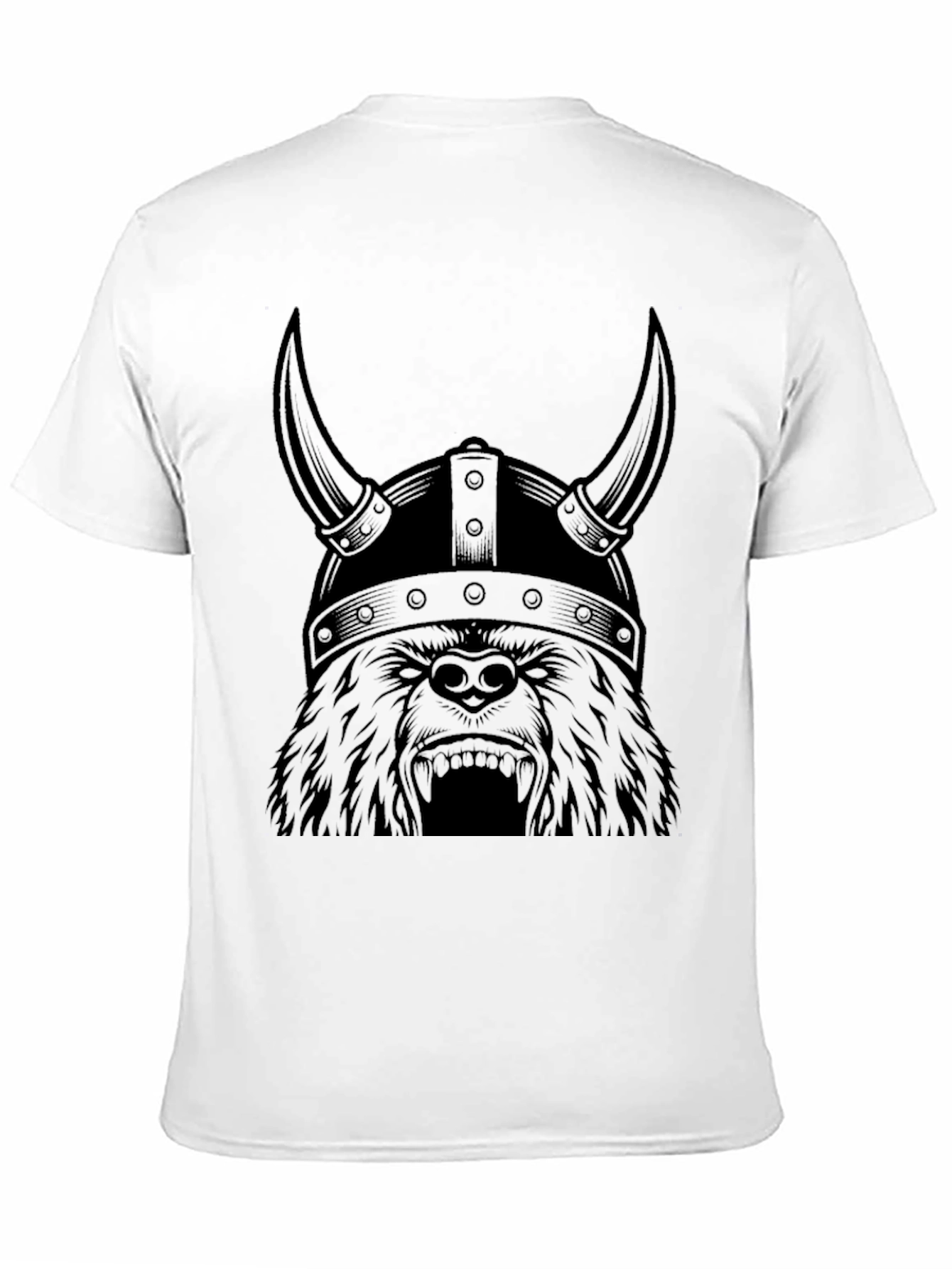 Viking Bear T-Shirt - Mens Black Tee