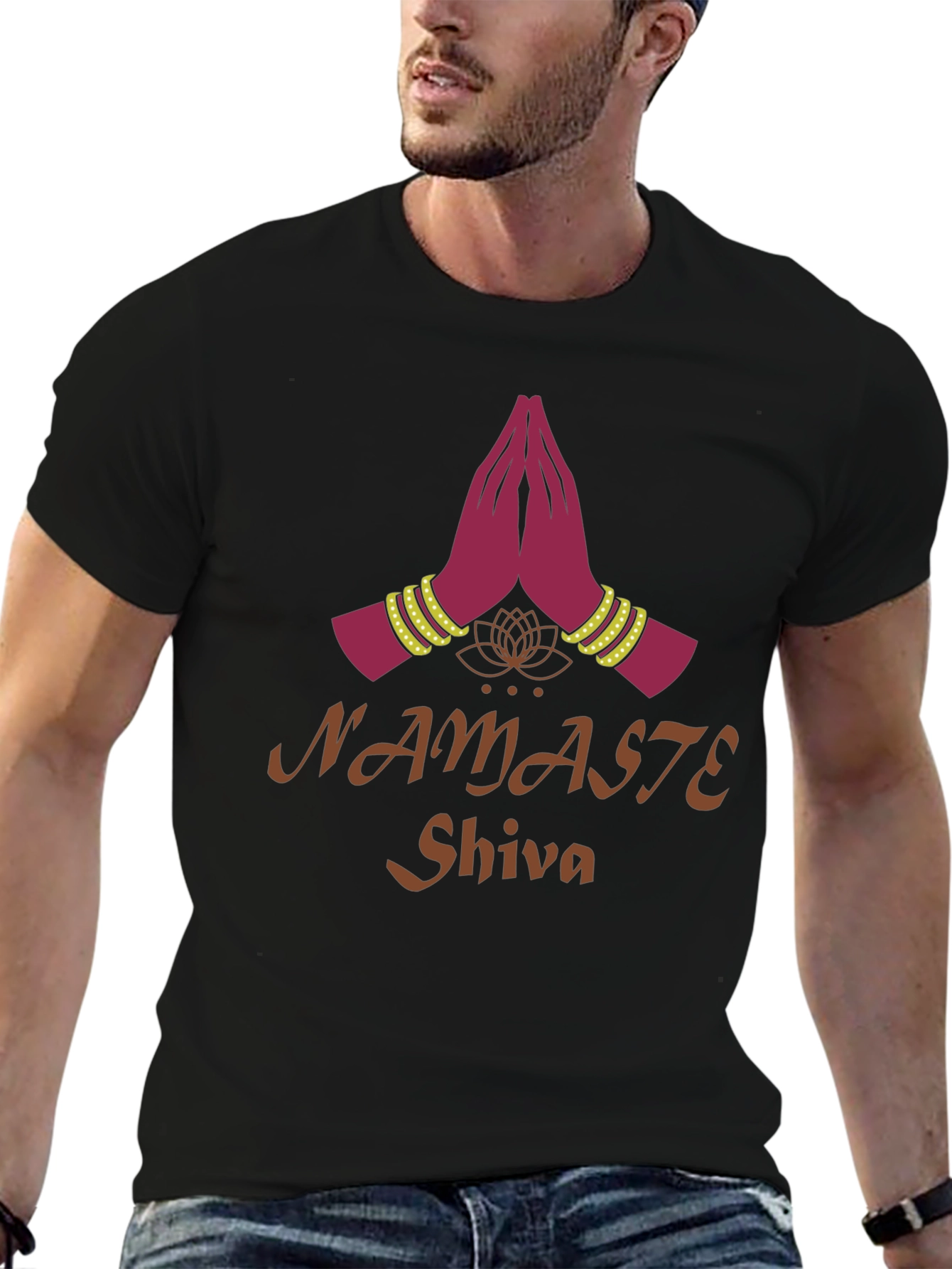 Namaste Shiva Graphic Tee - Spiritual Yoga T-Shirt